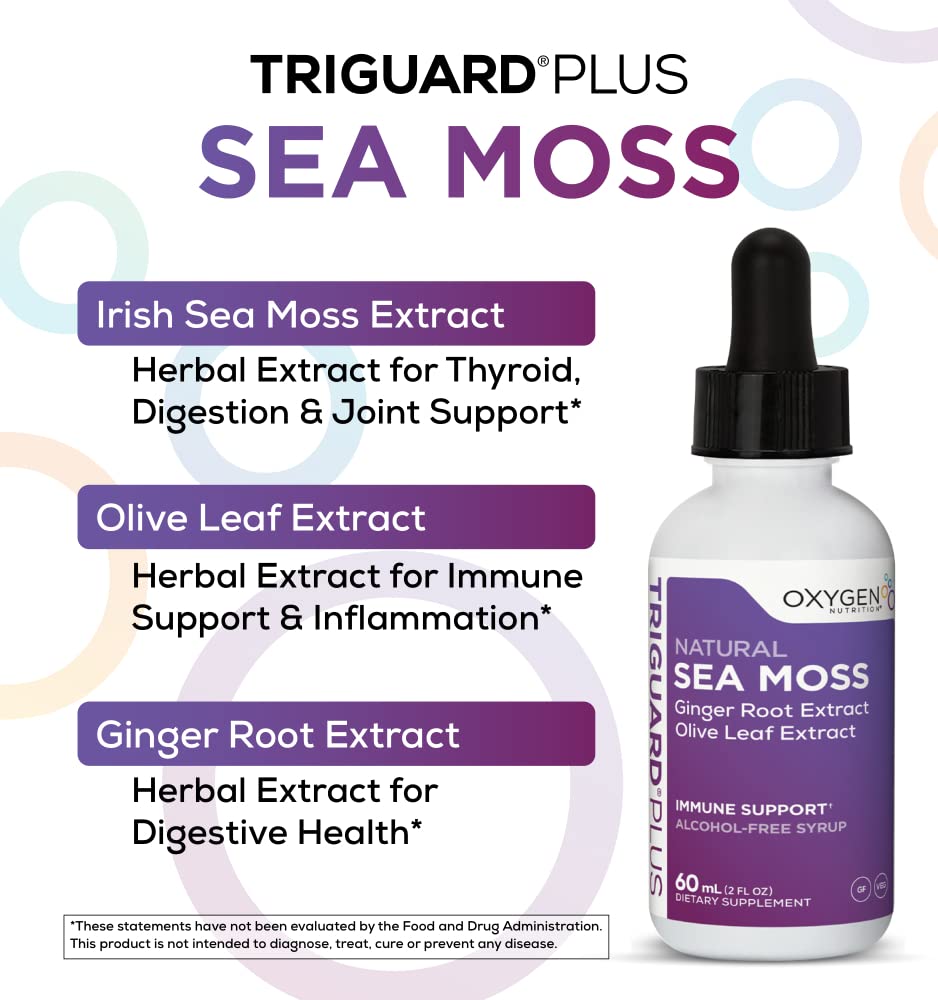 Foto 3 pulgar | Suplemento Oxygen Nutrition Triguard Plus Sea Moss 60 Ml - Venta Internacional.