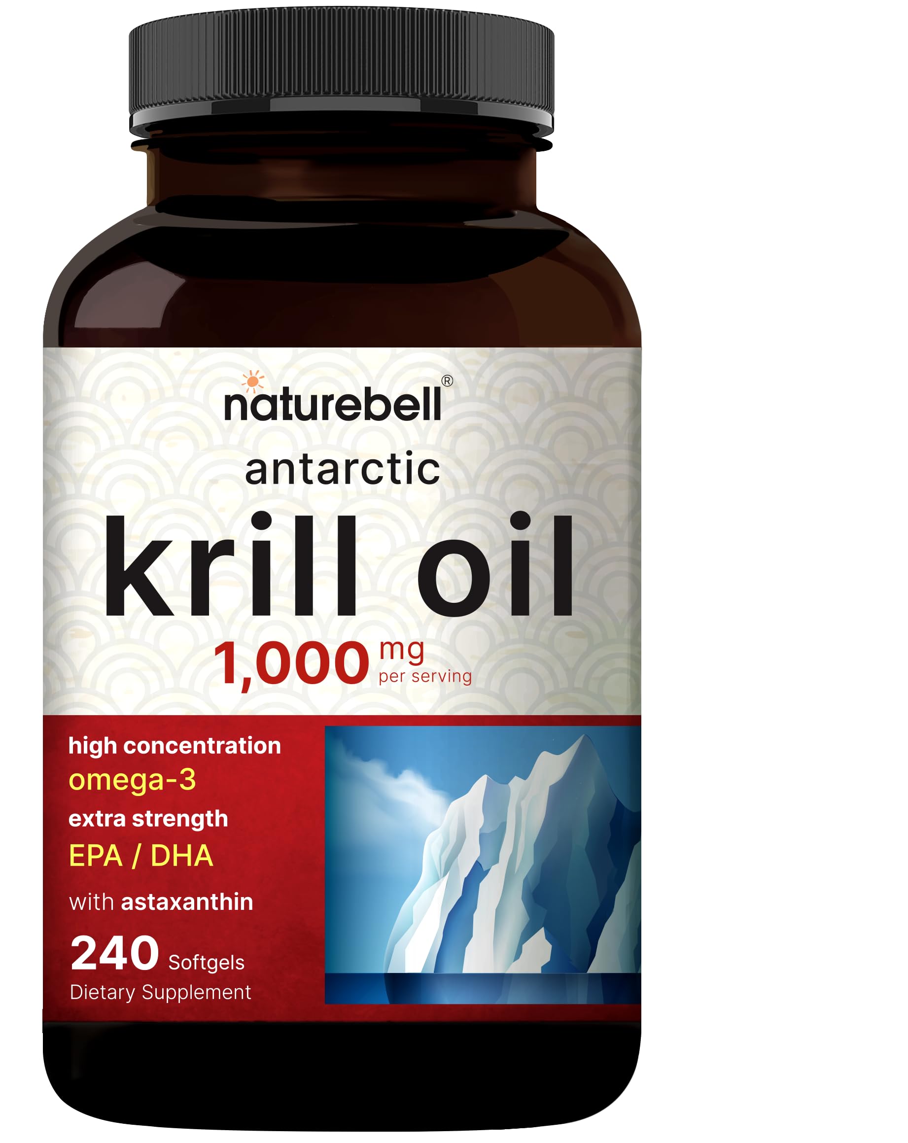 Foto 2 pulgar | Suplemento De Aceite De Krill Antártico Naturebell 1000 Mg 240 Cápsulas Blandas - Venta Internacional.