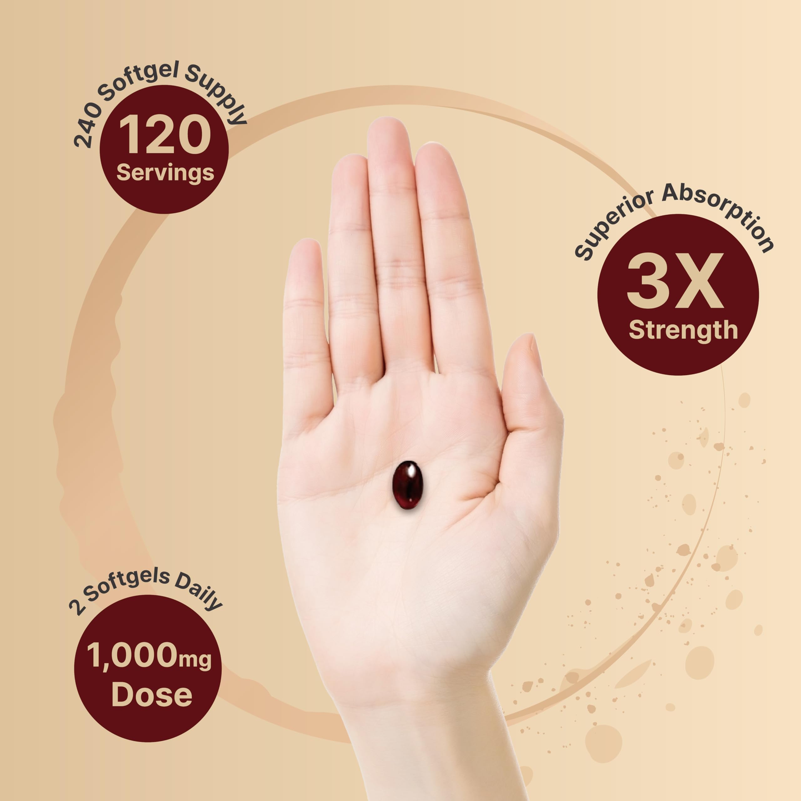 Foto 5 pulgar | Suplemento De Aceite De Krill Antártico Naturebell 1000 Mg 240 Cápsulas Blandas - Venta Internacional.