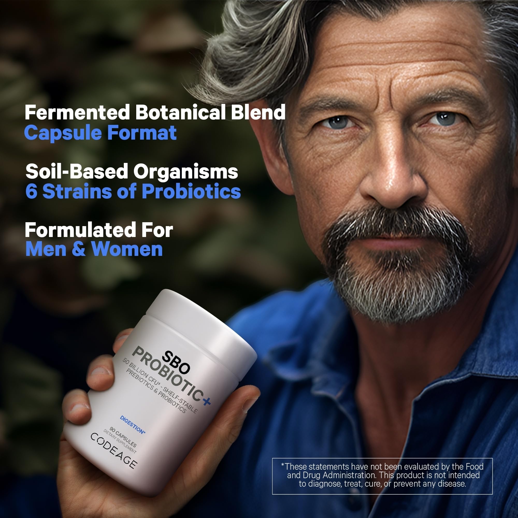 Foto 7 | Suplemento Codeage Sbo Probiotics, 50 Mil Millones De Ufc, 90 Cápsulas - Venta Internacional.