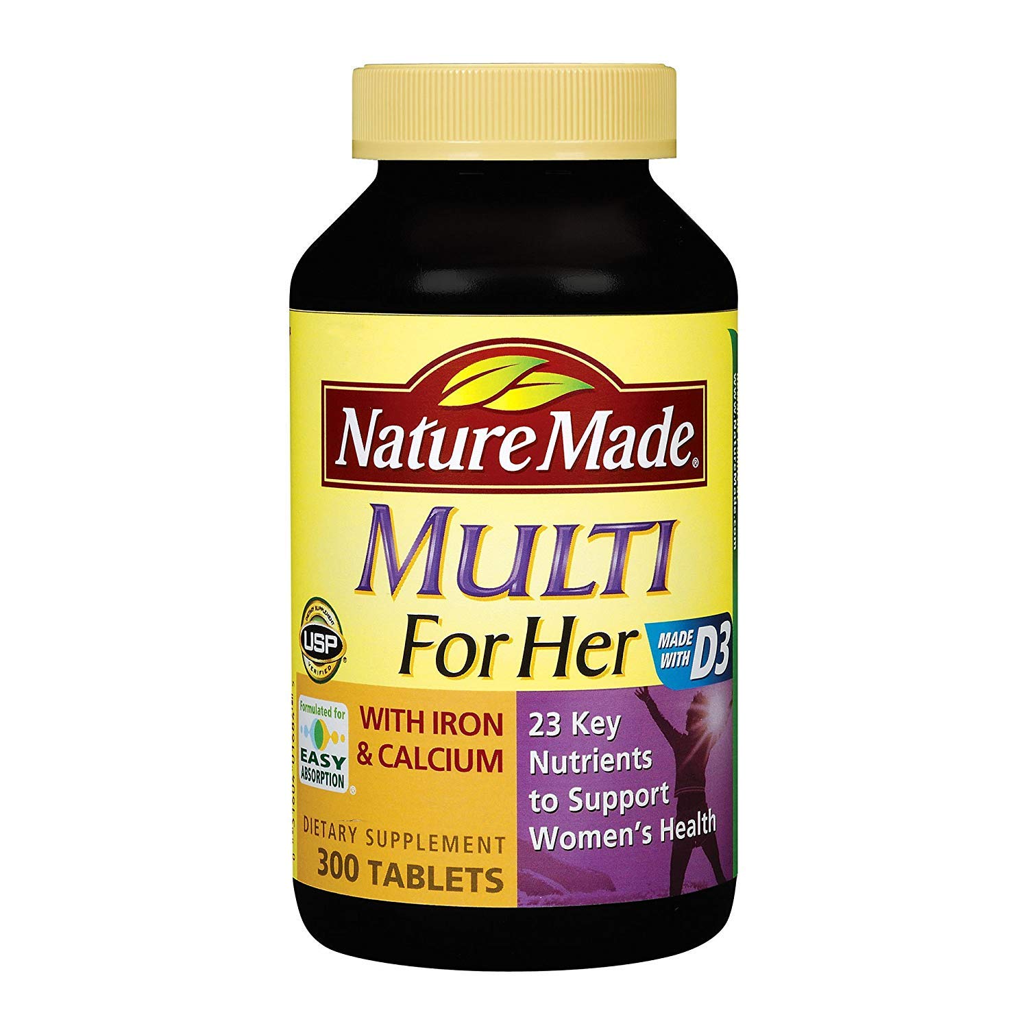 Foto 2 pulgar | Suplemento Multivitamínico Hecho Por La Naturaleza Para Ella, 300 Tabletas - Venta Internacional.