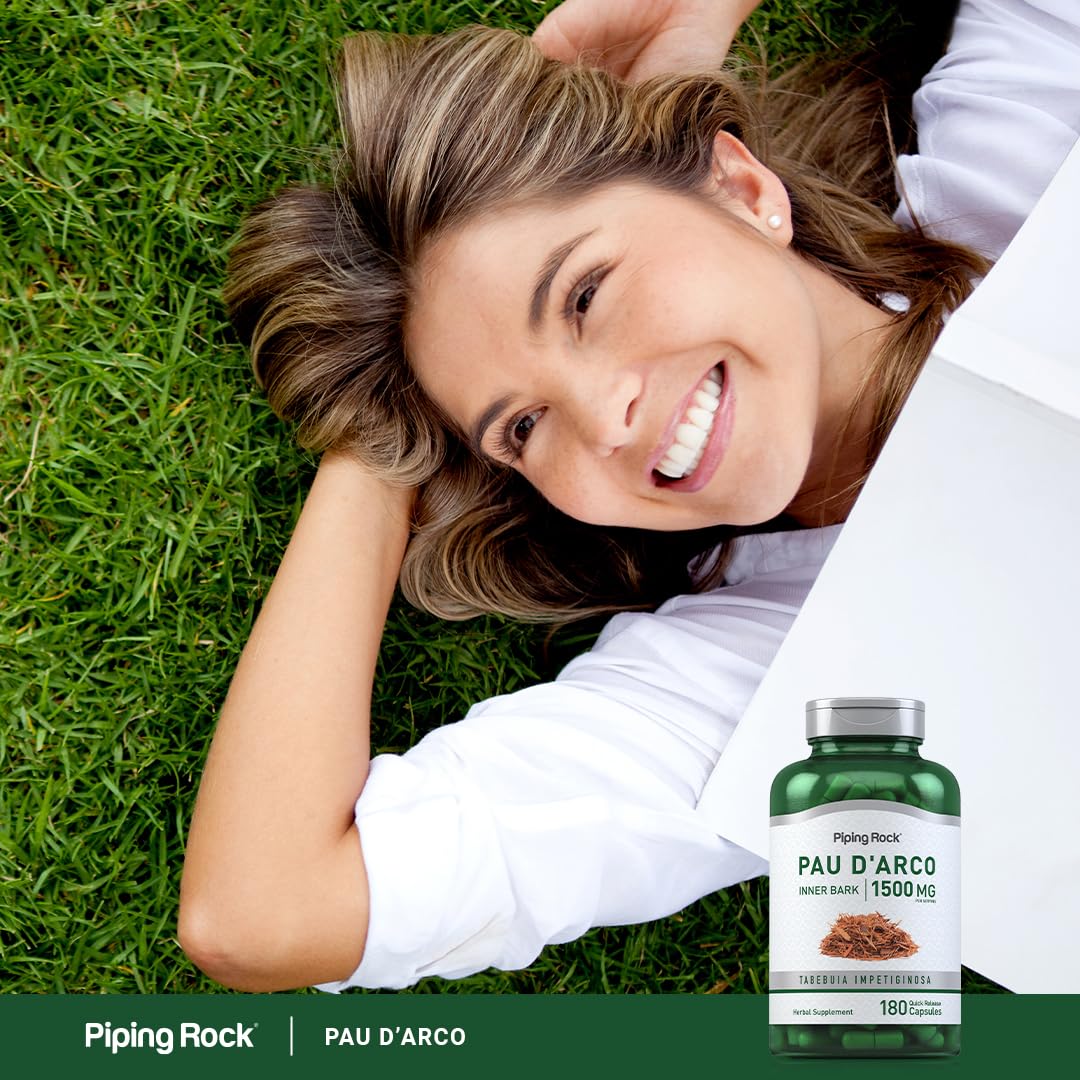 Foto 6 | Suplemento Piping Rock Pau D'arco 1500 Mg 180 Cápsulas - Venta Internacional.