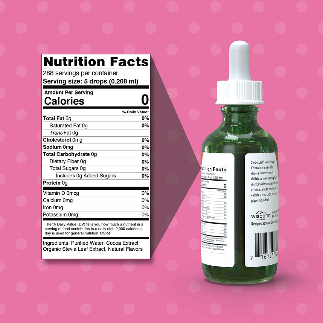 Foto 2 | Edulcorante Líquido De Stevia Sweetleaf Sweet Drops Chocolate 60 Ml - Venta Internacional.