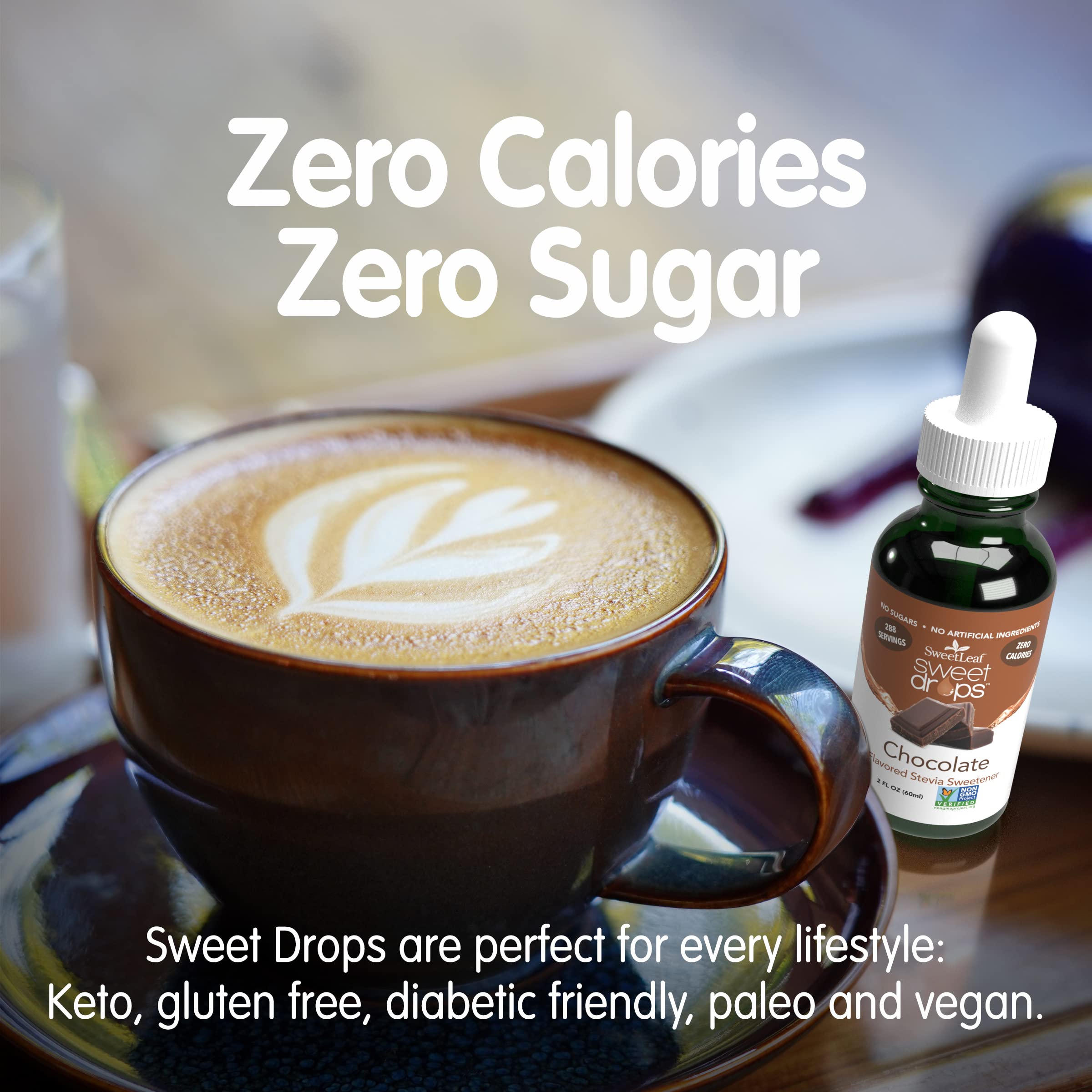 Foto 6 pulgar | Edulcorante Líquido De Stevia Sweetleaf Sweet Drops Chocolate 60 Ml - Venta Internacional.