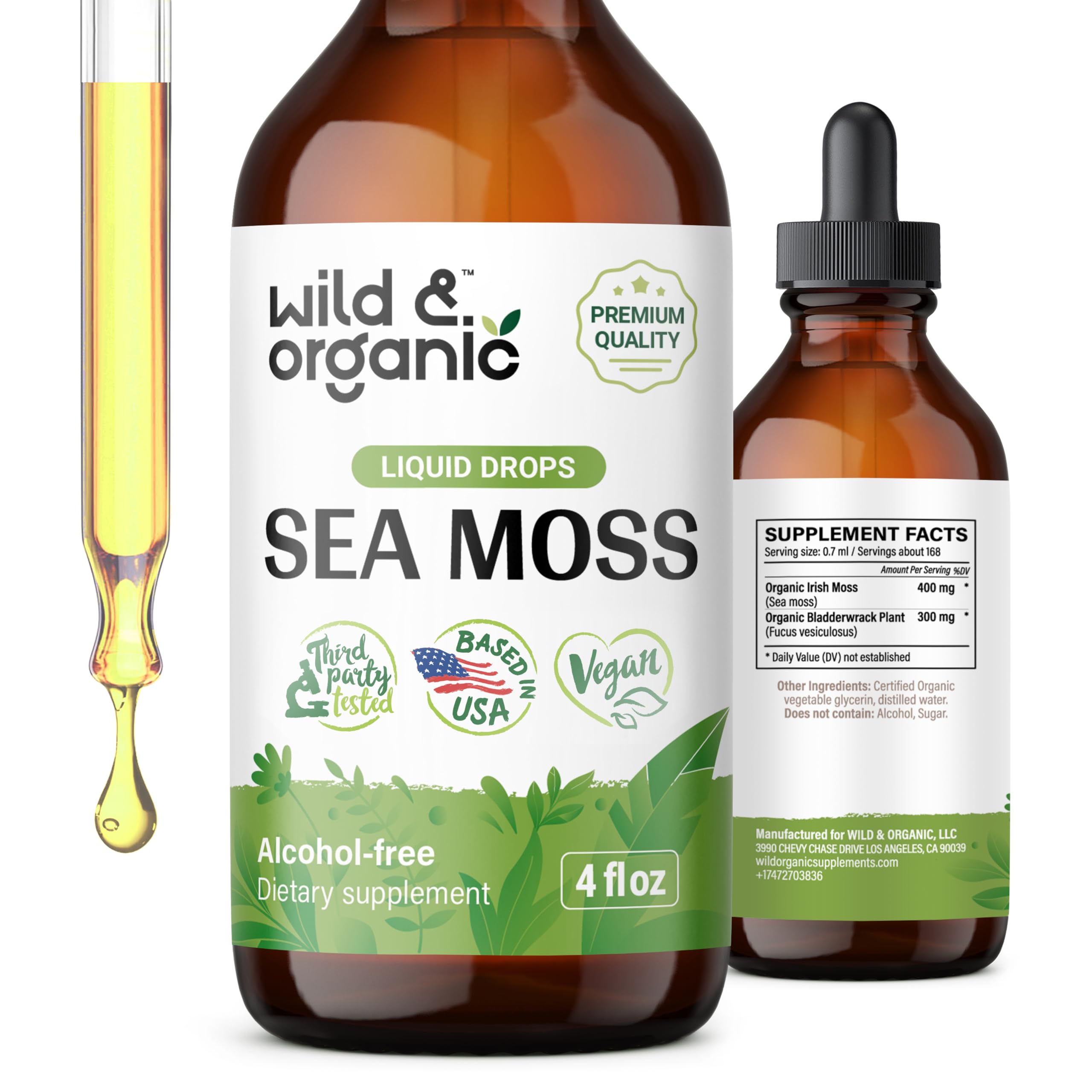 Foto 2 pulgar | Suplemento En Gotas De Musgo Marino Salvaje Y Orgánico De 120 Ml Con Fucus - Venta Internacional.