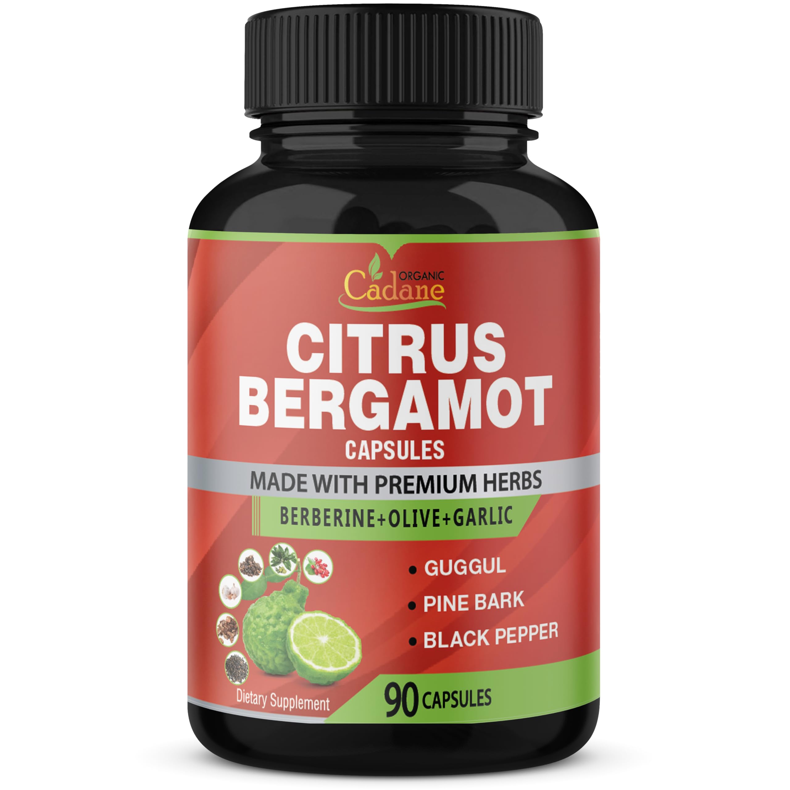 Foto 2 pulgar | Suplemento Orgánico Cadane Citrus Bergamota 10300 Mg 90 Cápsulas - Venta Internacional.