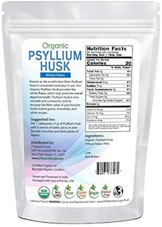 Foto 2 | Cáscaras De Psyllium Enteras Orgánicas De Supplement Z Natural Foods 1.36 - Venta Internacional.