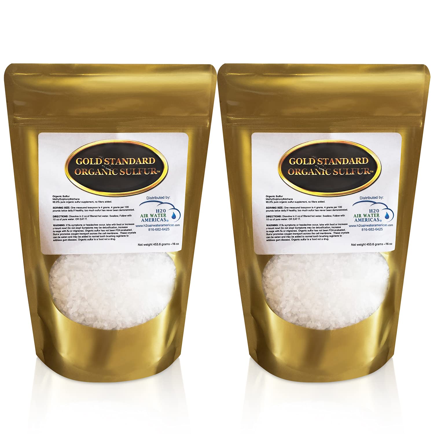 Foto 1 | Cristales De Azufre Orgánicos Gold Standard 907 G, 99.9% De Msm Puro - Venta Internacional.
