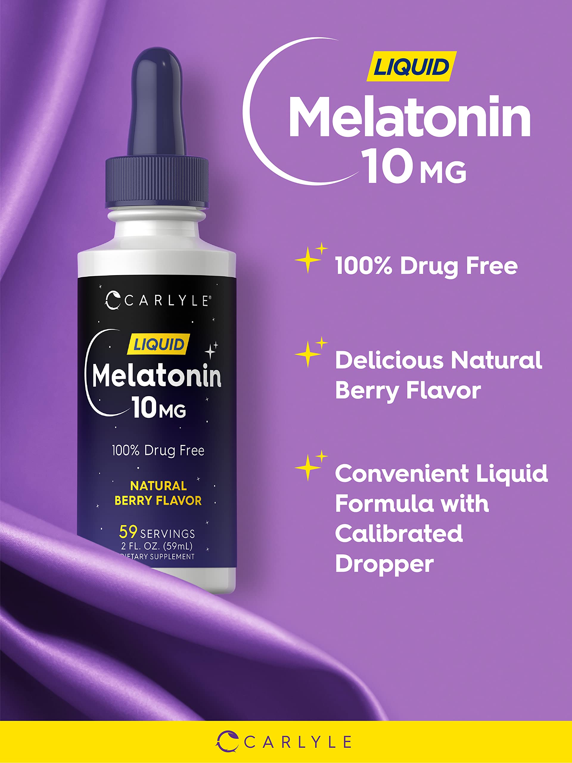 Foto 4 pulgar | Suplemento Carlyle Melatonin Liquid 300 Ml 10 Mg Para Adultos - Venta Internacional.