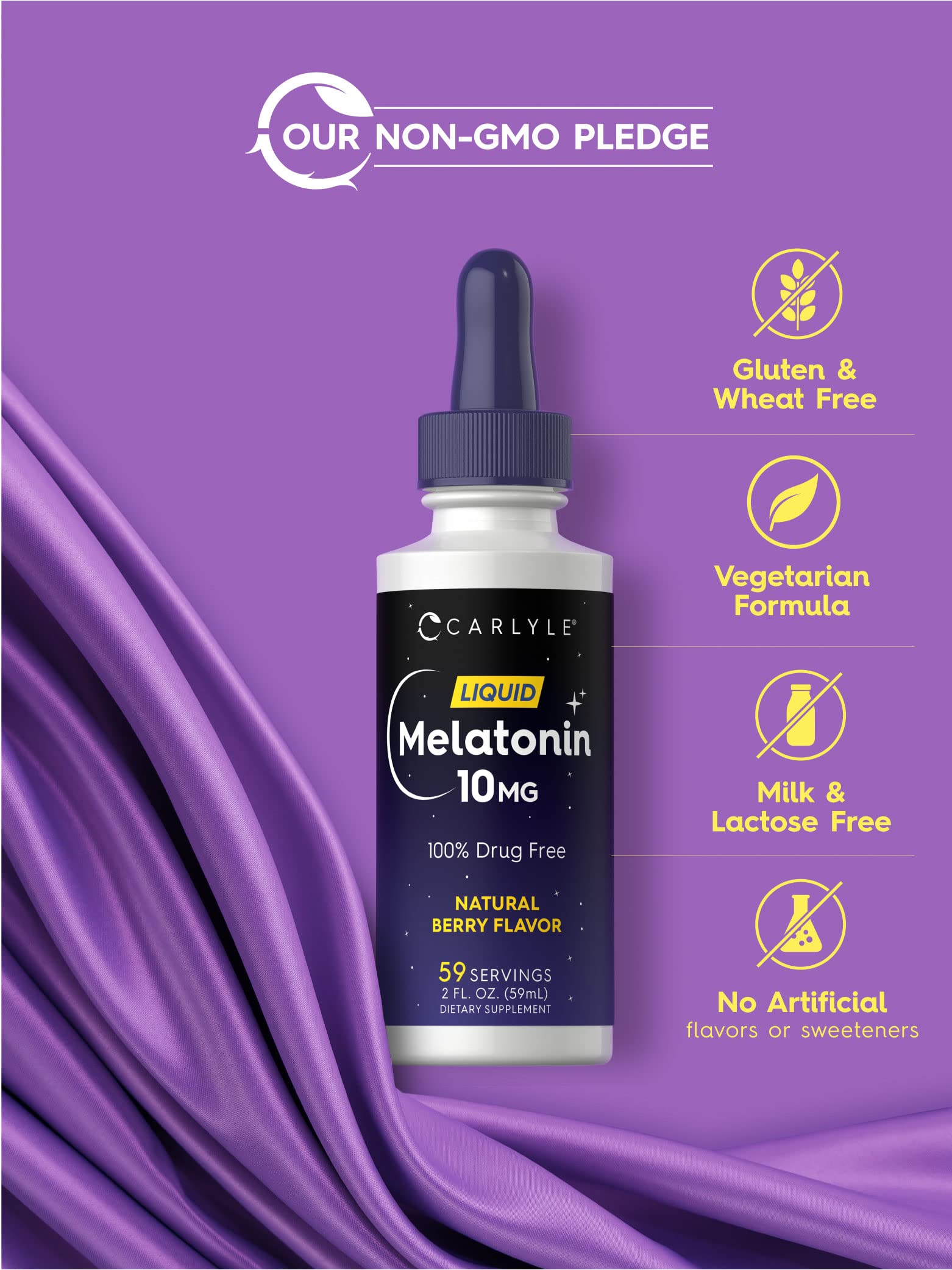 Foto 5 pulgar | Suplemento Carlyle Melatonin Liquid 300 Ml 10 Mg Para Adultos - Venta Internacional.