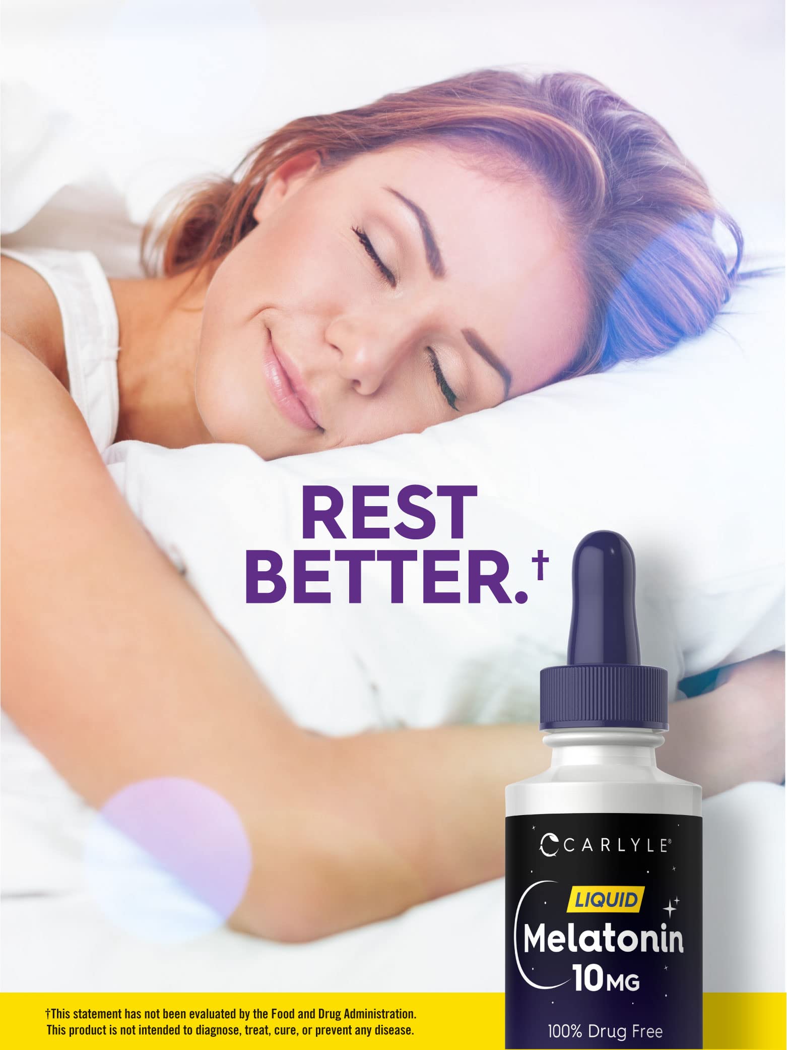 Foto 6 pulgar | Suplemento Carlyle Melatonin Liquid 300 Ml 10 Mg Para Adultos - Venta Internacional.