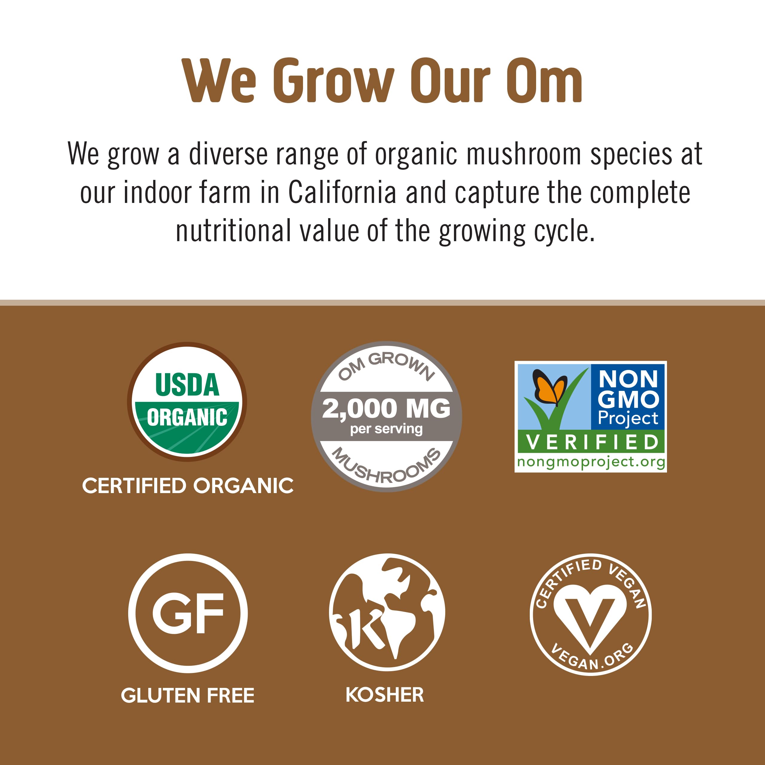 Foto 5 pulgar | Suplemento Om Mushroom Superfood Coffee Latte Blend 250 Ml - Venta Internacional.