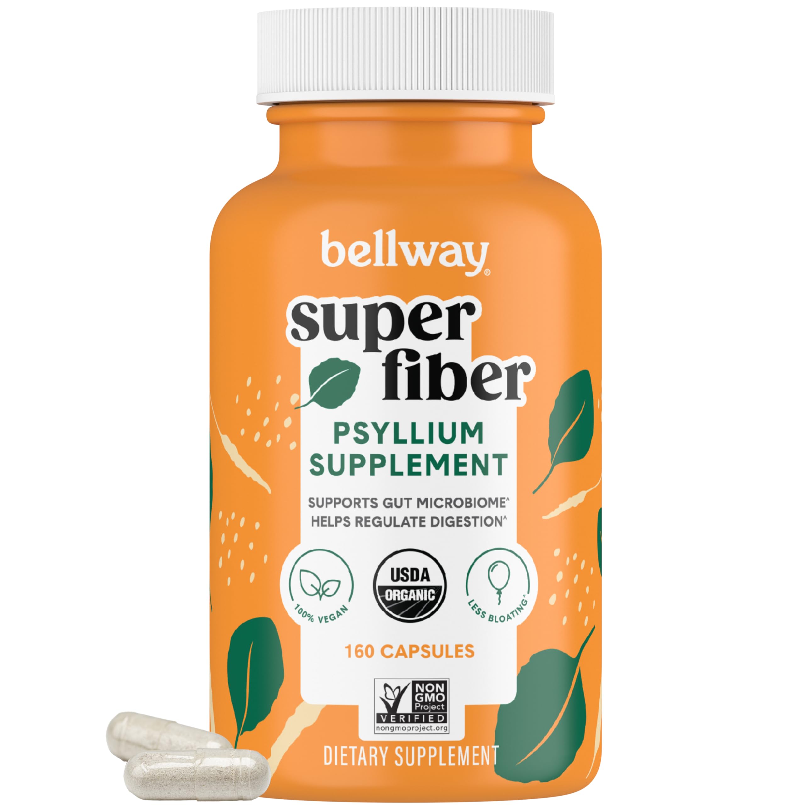 Foto 2 pulgar | Suplemento Bellway Organic Psyllium Husk Super Fiber Capsule - Venta Internacional.