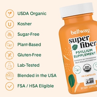Foto 4 | Suplemento Bellway Organic Psyllium Husk Super Fiber Capsule - Venta Internacional.