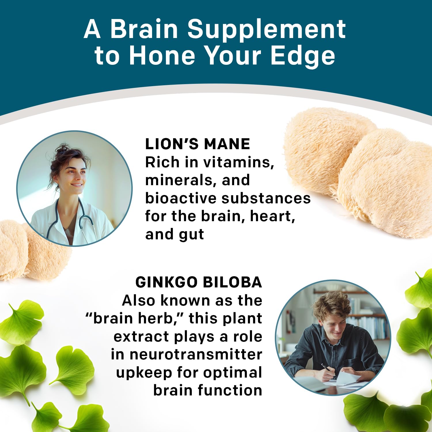 Foto 6 pulgar | Suplemento Primemd Lions Mane 14 En 1 Con Ginkgo Biloba 1300 Mg - Venta Internacional.