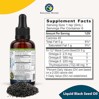 Foto 4 | Aceite De Semillas Negras Amazing Herbs Premium, 30 Ml, Prensado En Frío - Venta Internacional.