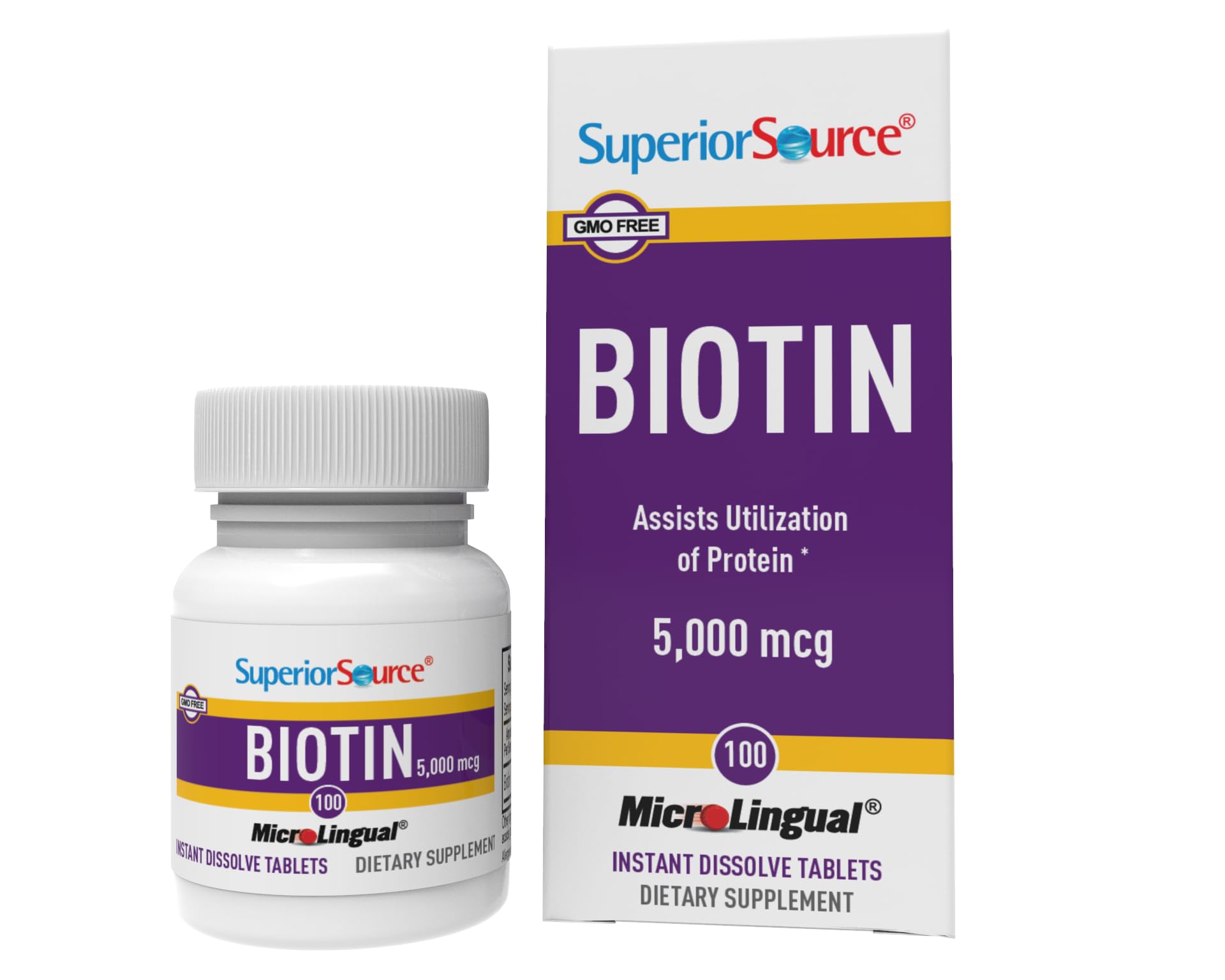Foto 2 pulgar | Suplemento De Biotina De Fuente Superior En Tabletas Sublinguales De 5000 Mcg - Venta Internacional.