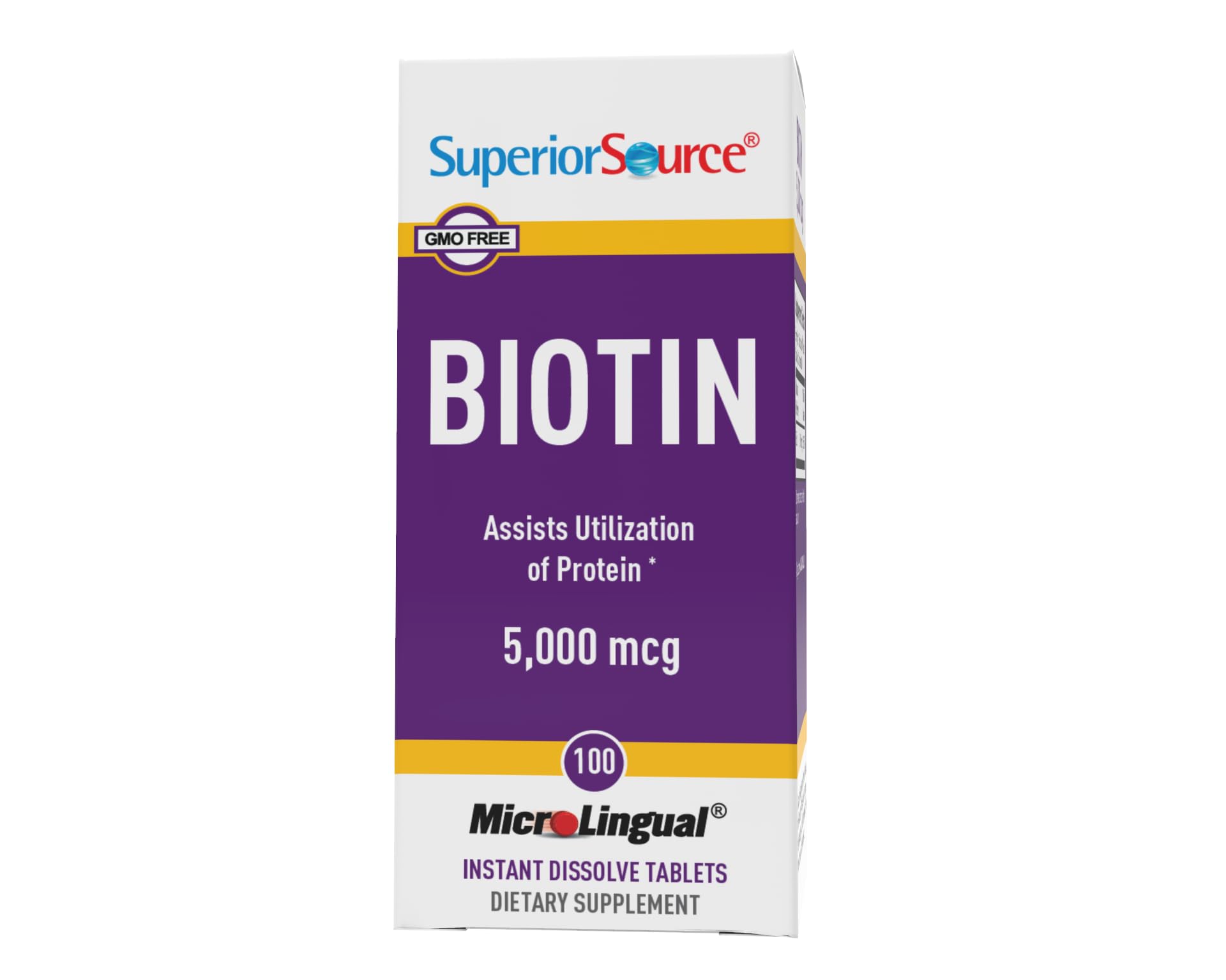 Foto 3 pulgar | Suplemento De Biotina De Fuente Superior En Tabletas Sublinguales De 5000 Mcg - Venta Internacional.