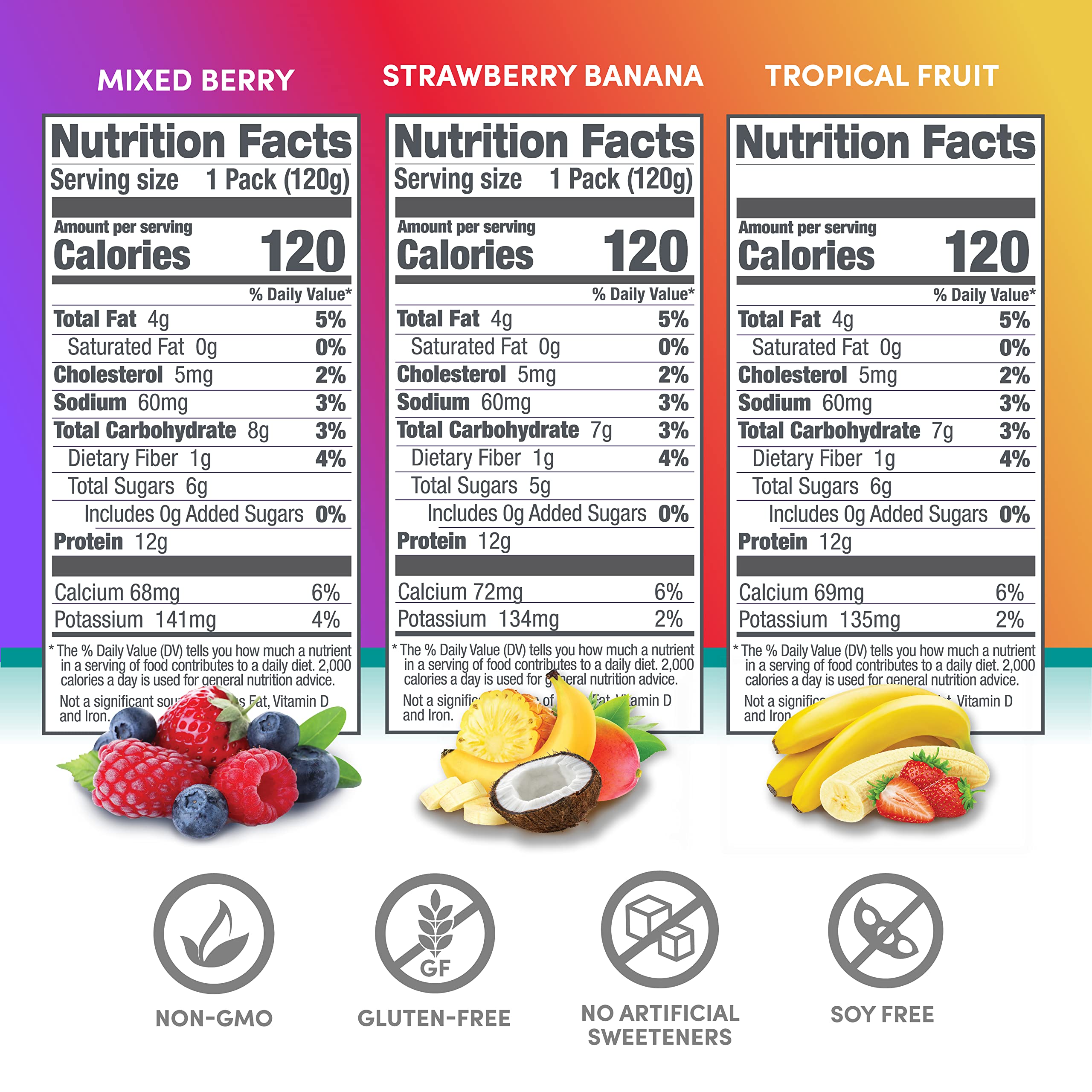 Foto 7 pulgar | Protein Smoothie Designer Wellness Real Fruit, 12 G De Proteína - Venta Internacional.