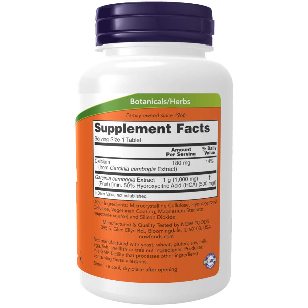 Foto 4 pulgar | Suplemento Now Foods Garcinia Cambogia 1000 Mg 120 Comprimidos - Venta Internacional.