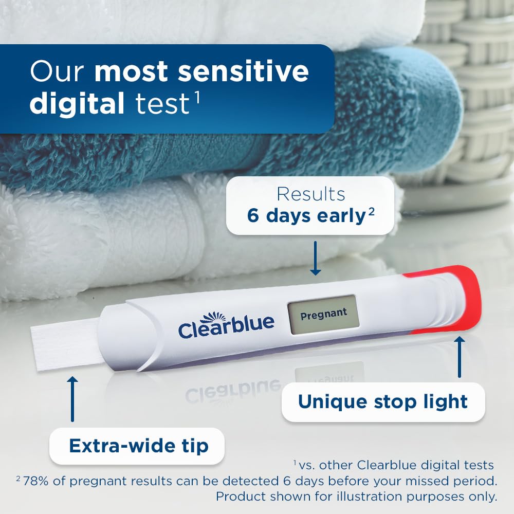 Foto 2 | Prueba De Embarazo Clearblue Early Digital De 5 Unidades - Venta Internacional.