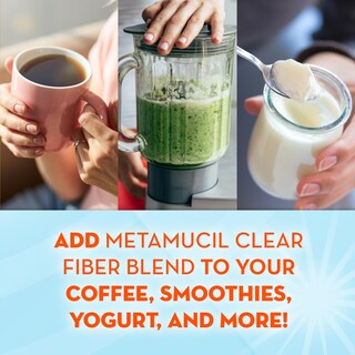 Foto 6 | Suplemento De Fibra Metamucil Clear Mixting Powder 75 Cucharaditas - Venta Internacional.