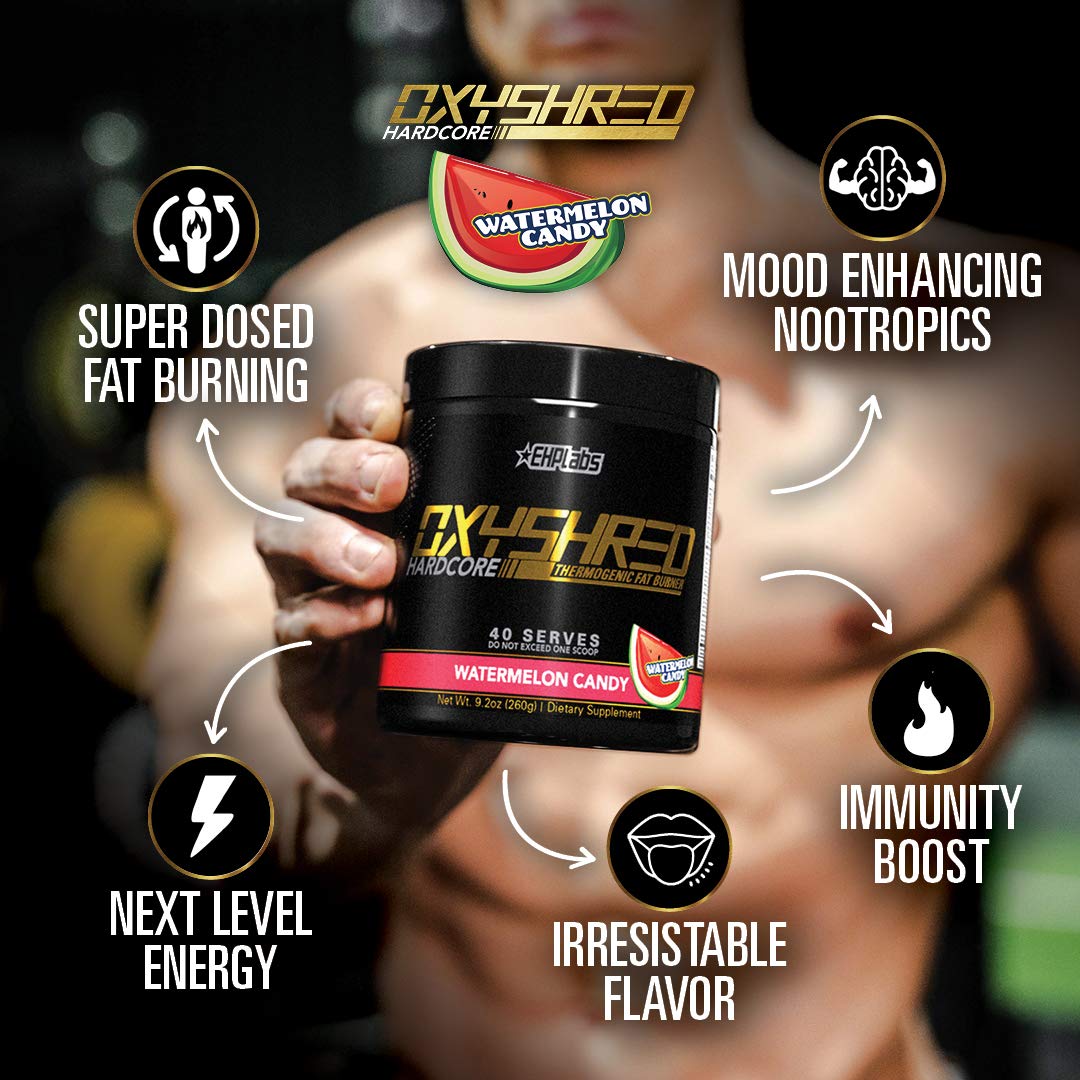 Foto 3 pulgar | Polvo Para Antes Del Entrenamiento Ehp Labs Oxyshred Hardcore 295 Ml - Venta Internacional.
