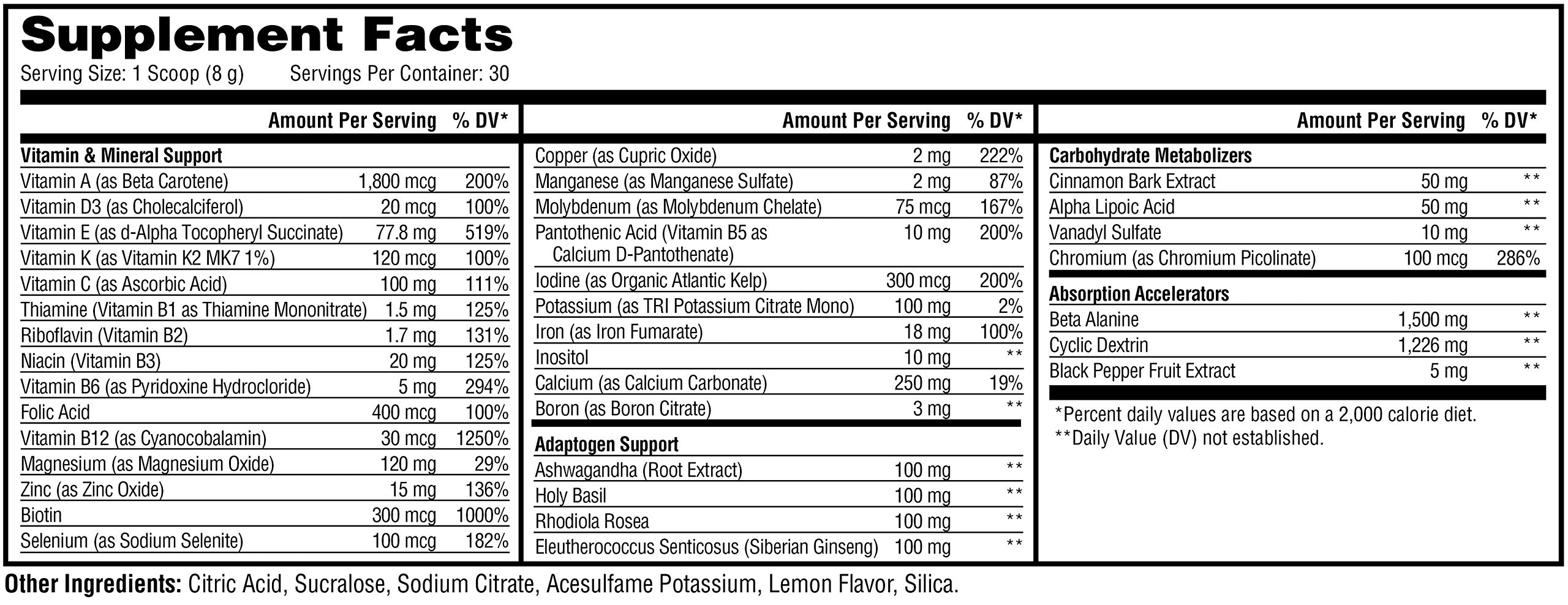 Foto 3 pulgar | Suplemento Metabolic Nutrition Vitagen, 240 G, Sabor A Limonada - Venta Internacional.
