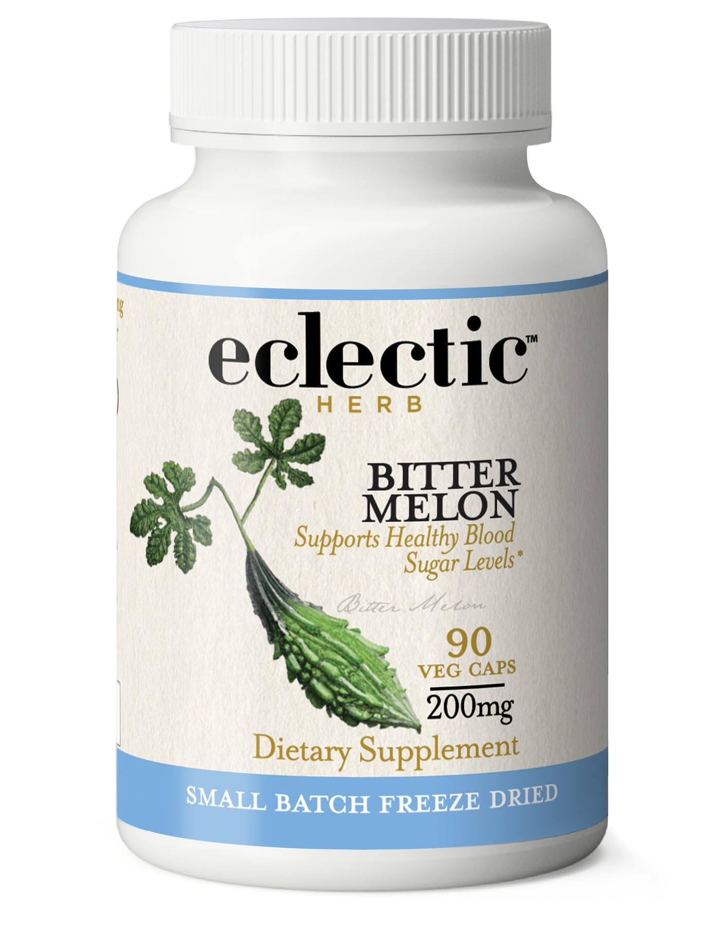 Suplemento De Melón Amargo Eclectic Institute 90 Cápsulas 200 Mg - Venta Internacional.