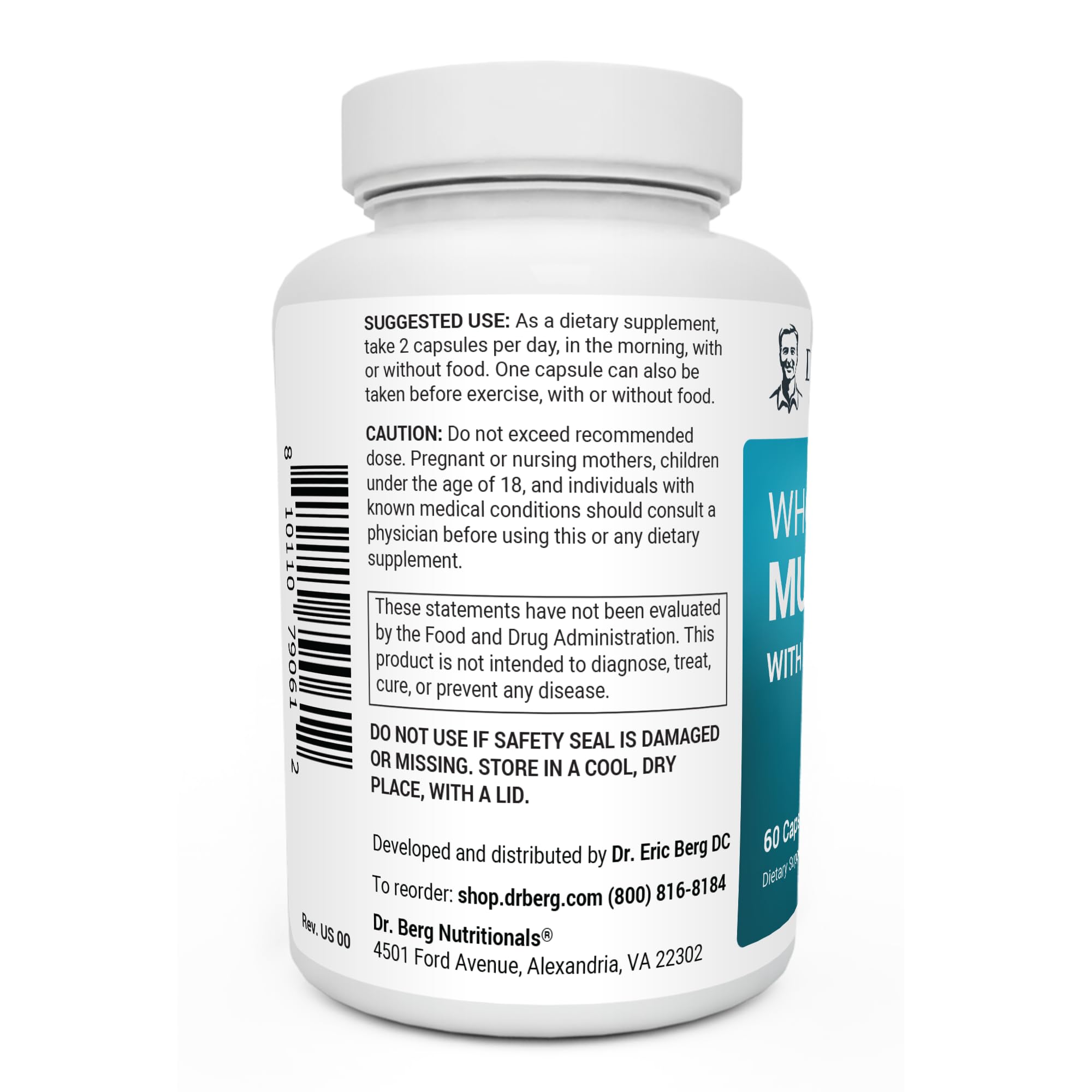 Foto 4 pulgar | Suplemento Multivitamínico Dr. Berg Whole Food 60 Cápsulas - Venta Internacional.