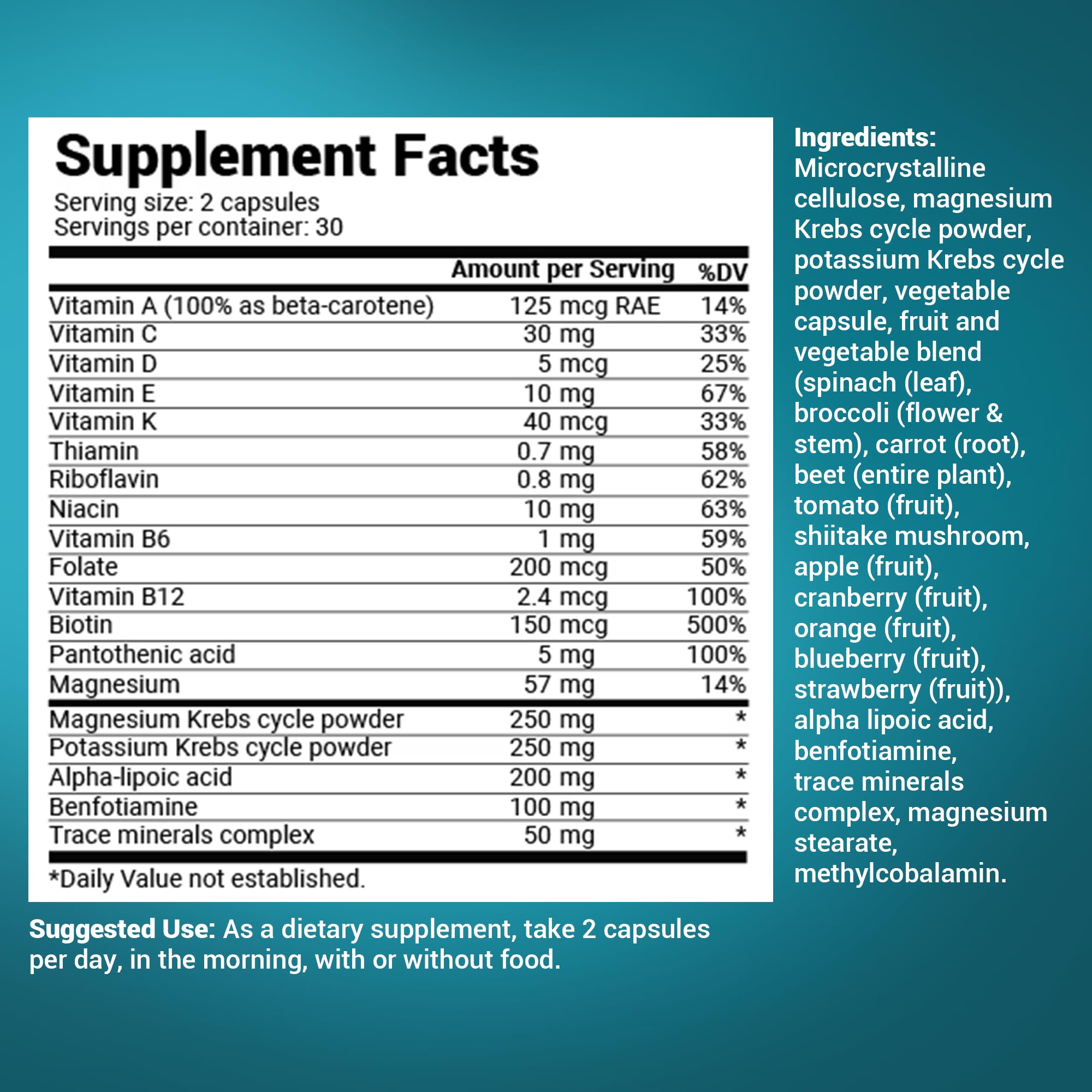 Foto 4 | Suplemento Multivitamínico Dr. Berg Whole Food 60 Cápsulas - Venta Internacional.