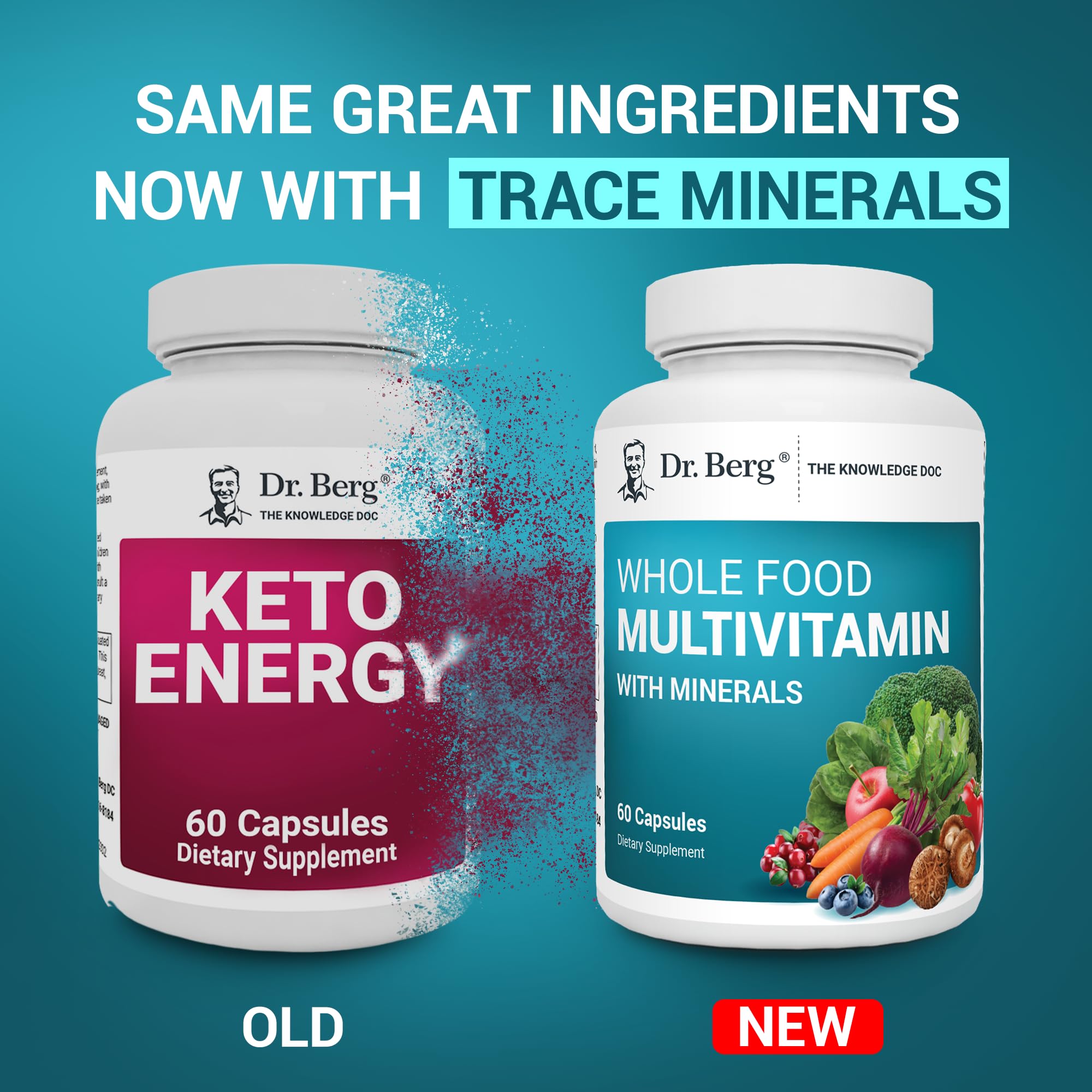 Foto 7 | Suplemento Multivitamínico Dr. Berg Whole Food 60 Cápsulas - Venta Internacional.