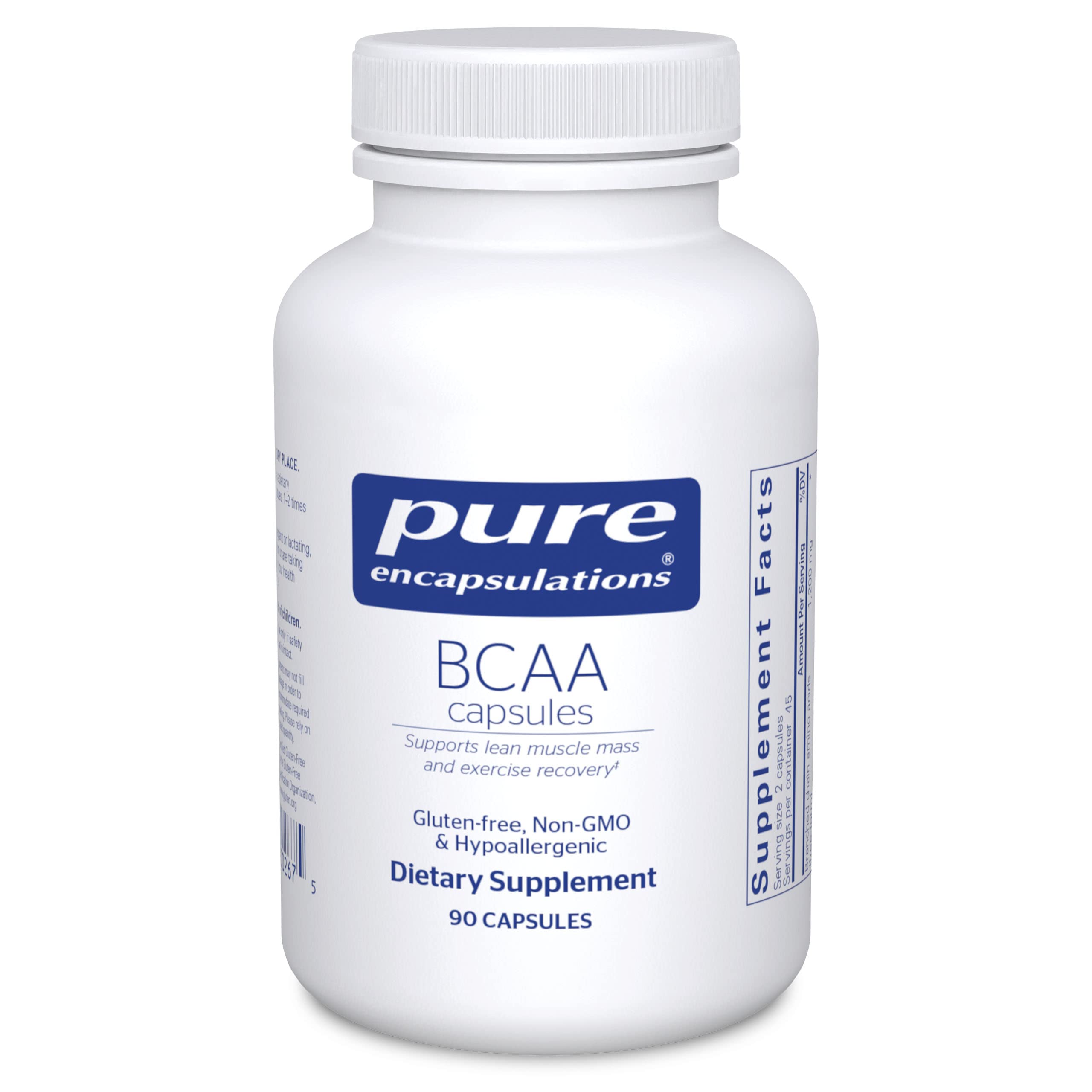 Foto 2 pulgar | Cápsulas De Bcaa Supplement Pure Encapsulations 90 Cápsulas - Venta Internacional.
