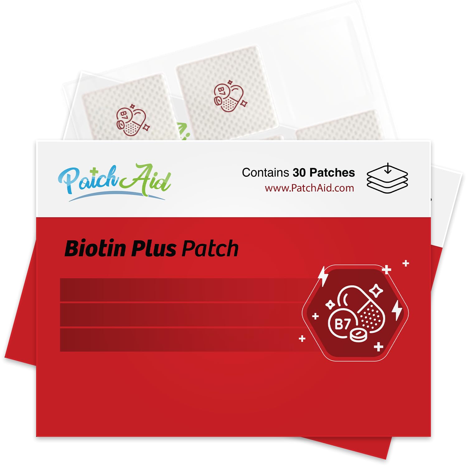 Foto 1 | Parche Tópico Patchaid Biotin - Venta Internacional