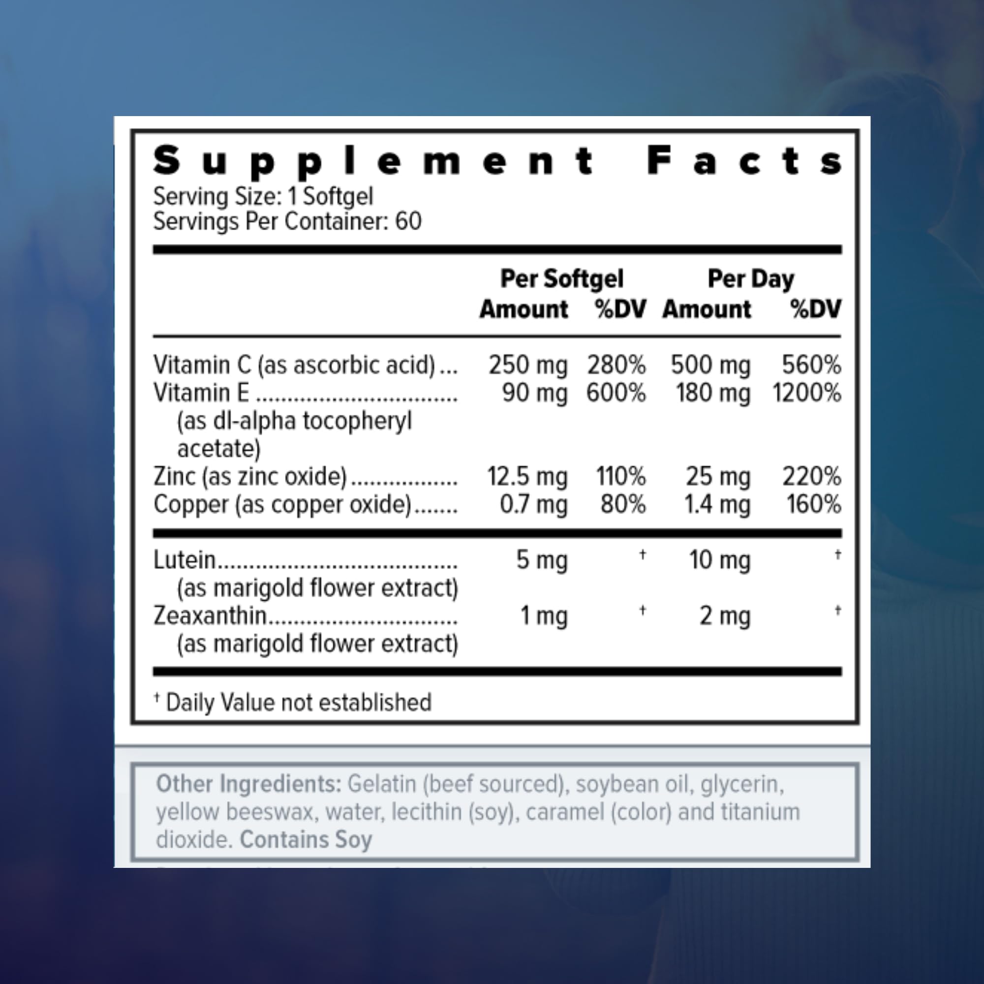 Foto 3 pulgar | Suplemento De Vitaminas Y Minerales Para Ojos Focus Select Areds2, 60 Unidades - Venta Internacional.