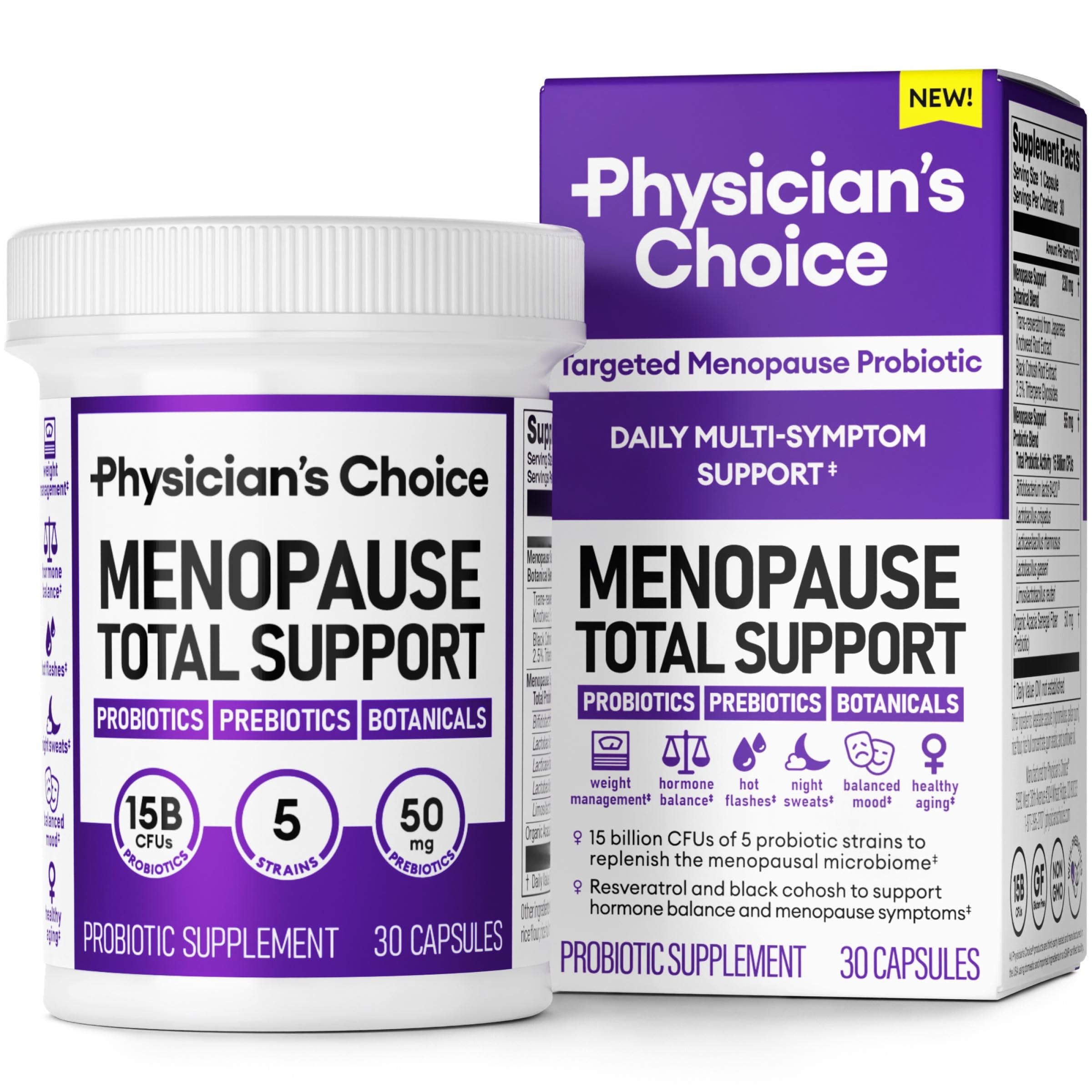 Foto 1 | Suplemento Physician's Choice, Probiótico Para La Menopausia, 30 Unidades, Para Mujeres - Venta Internacional.