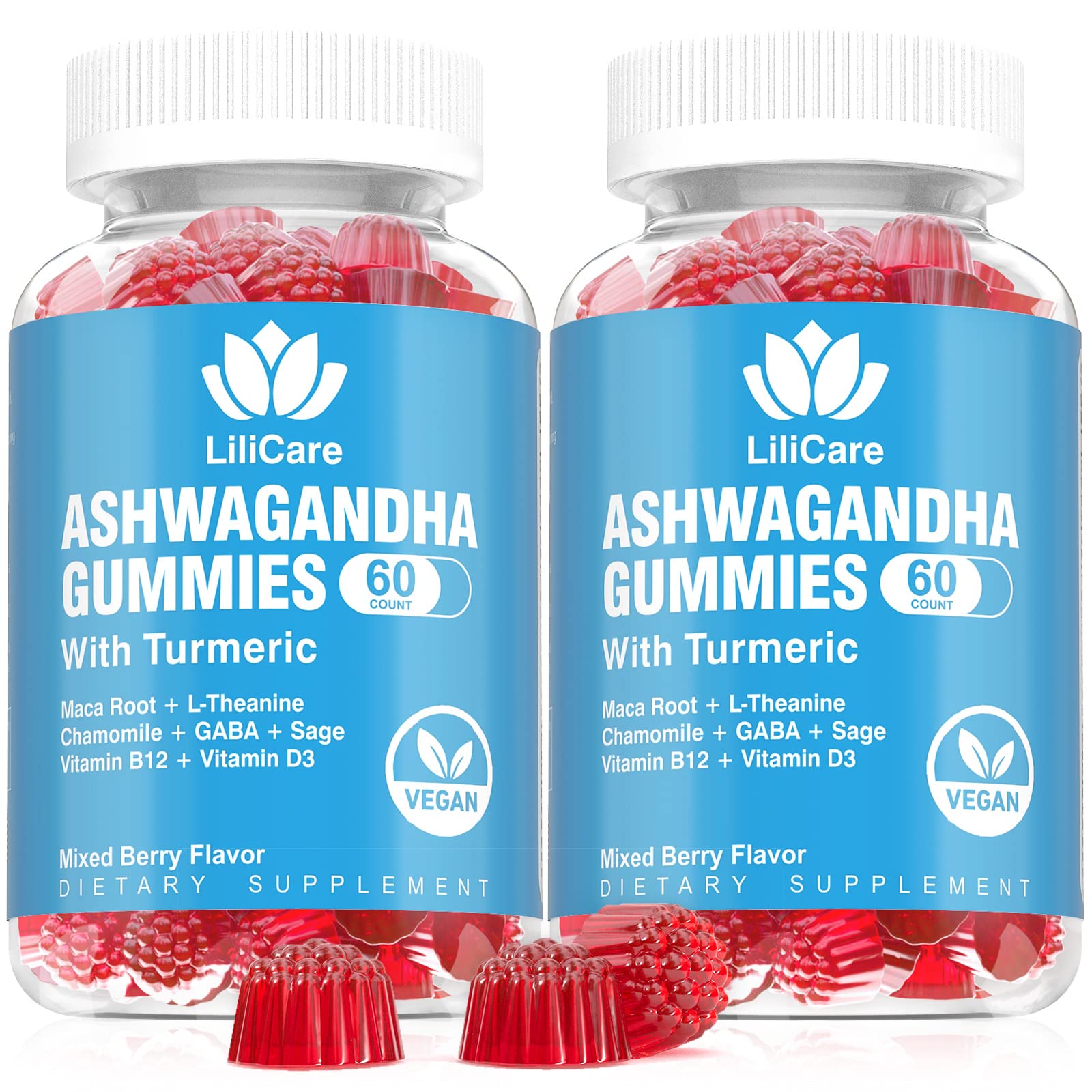 Suplemento Envydeal, Gomitas De Ashwagandha, 2000 Mg, 120 Unidades - Venta Internacional.