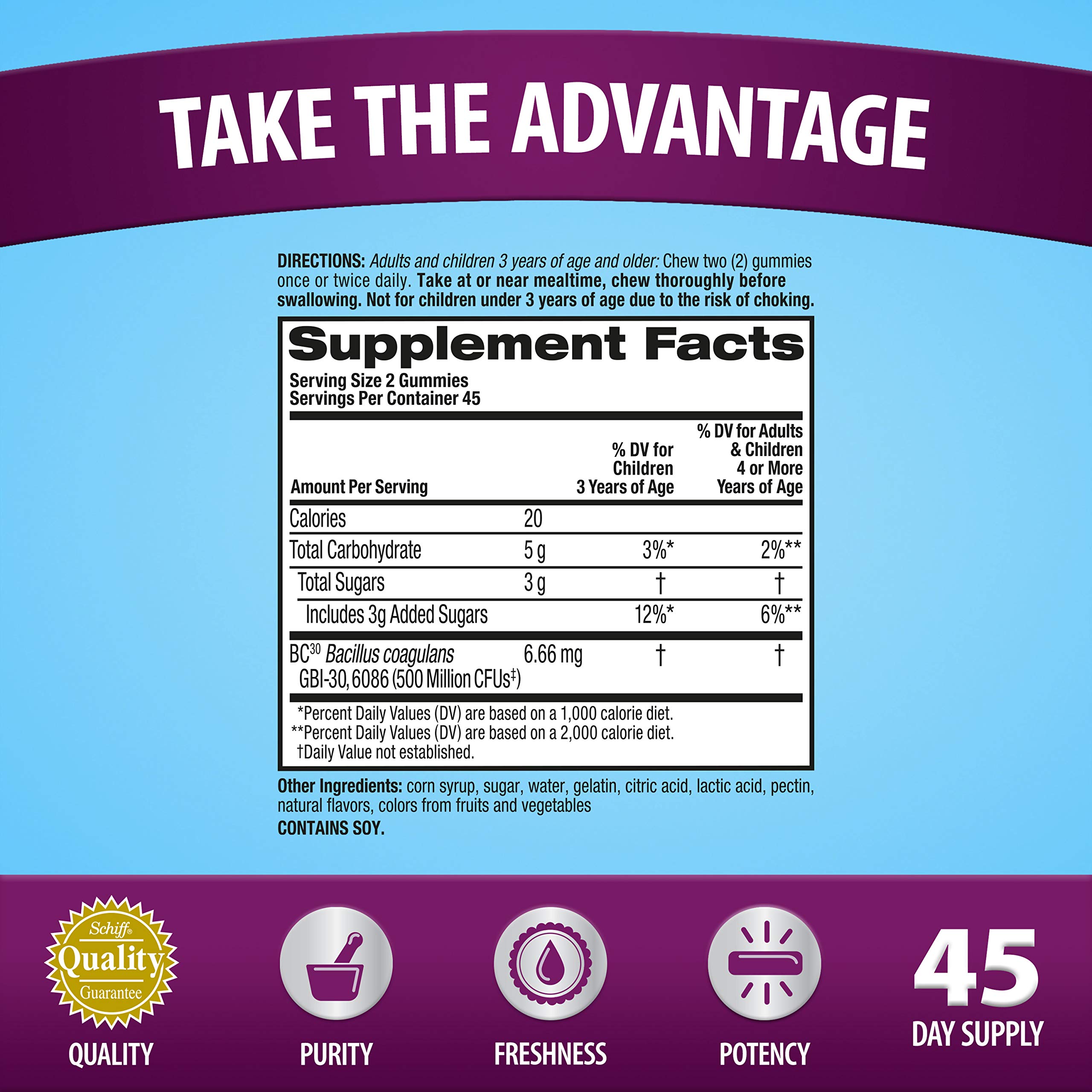 Foto 5 pulgar | Suplemento Digestive Advantage Daily Probiotic de 90 Gomitas-Venta Internacional