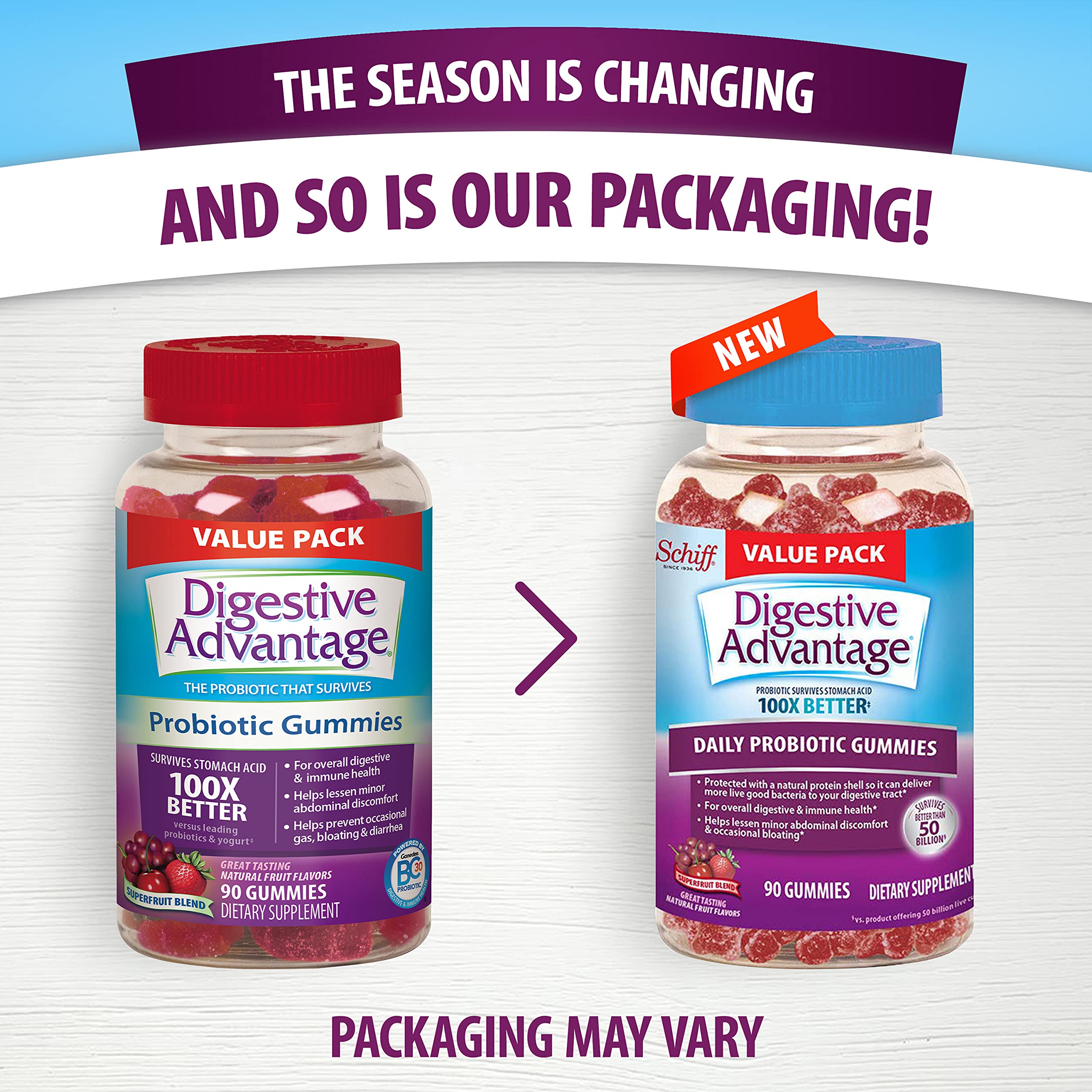 Foto 7 pulgar | Suplemento Digestive Advantage Daily Probiotic de 90 Gomitas-Venta Internacional