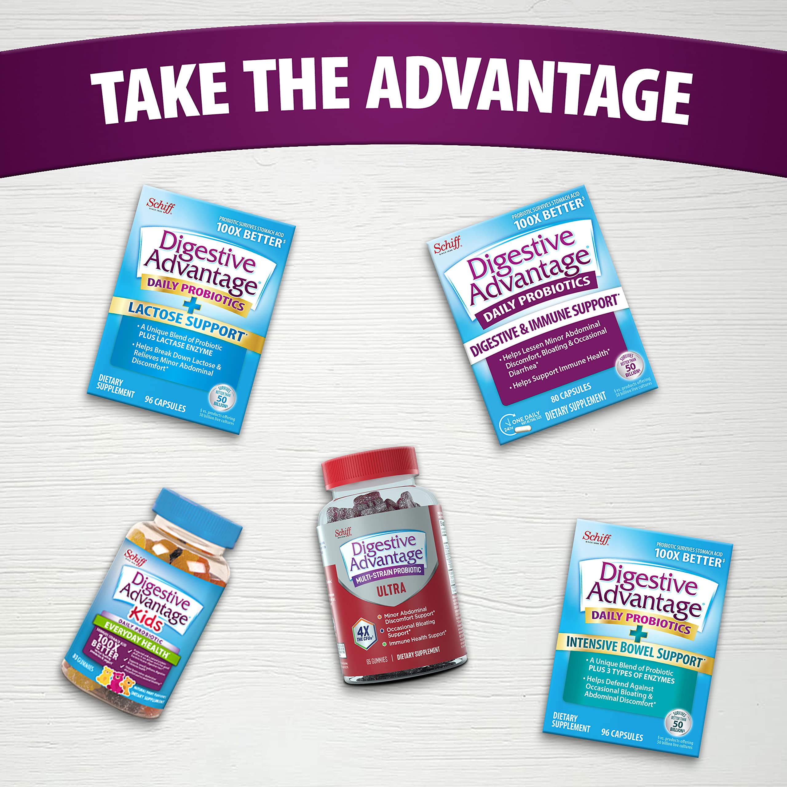 Foto 8 pulgar | Suplemento Digestive Advantage Daily Probiotic de 90 Gomitas-Venta Internacional