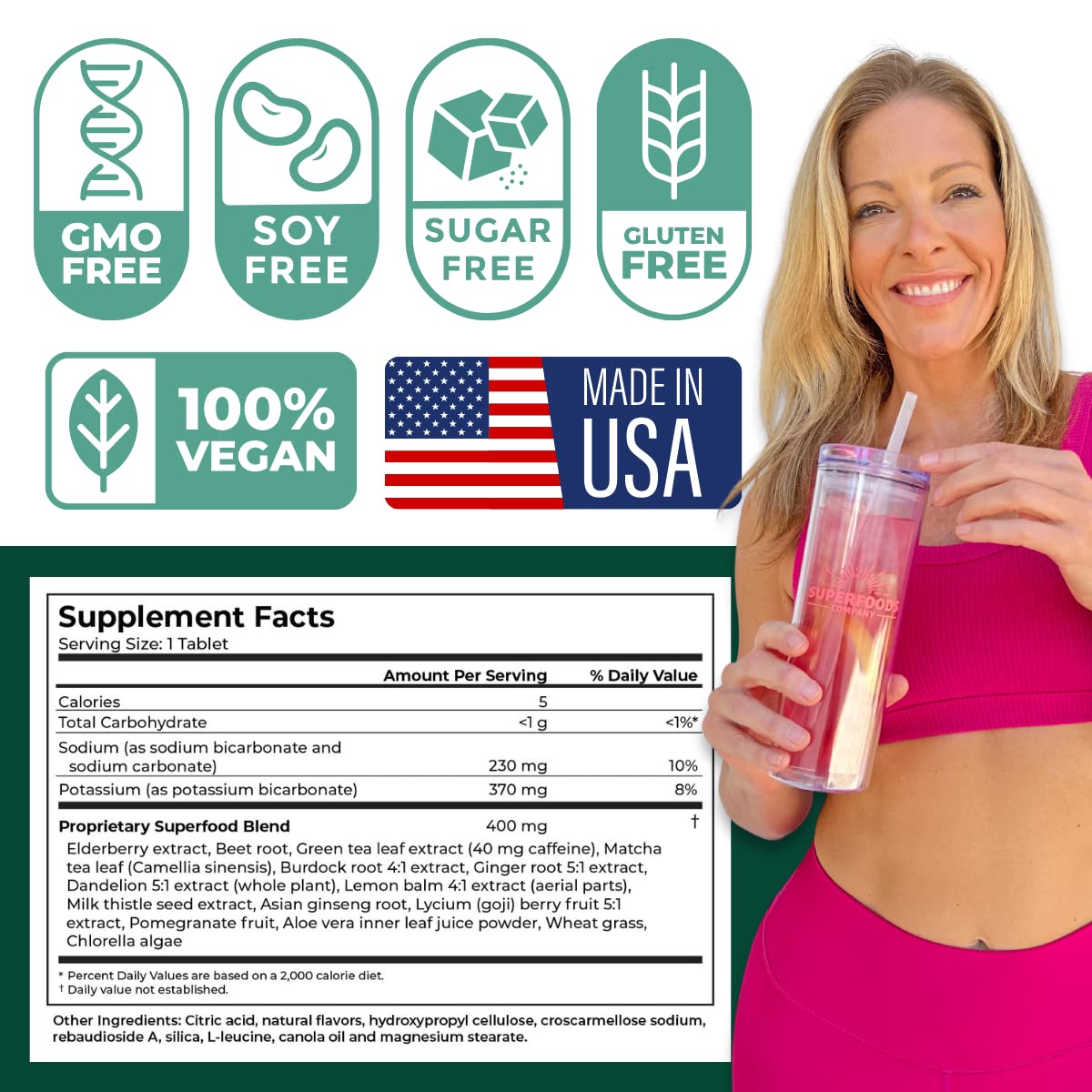 Foto 7 pulgar | Bebida Limpiadora Desintoxicante Skinnytabs Superfood Tabs Fizzy Nutrit - Venta Internacional.