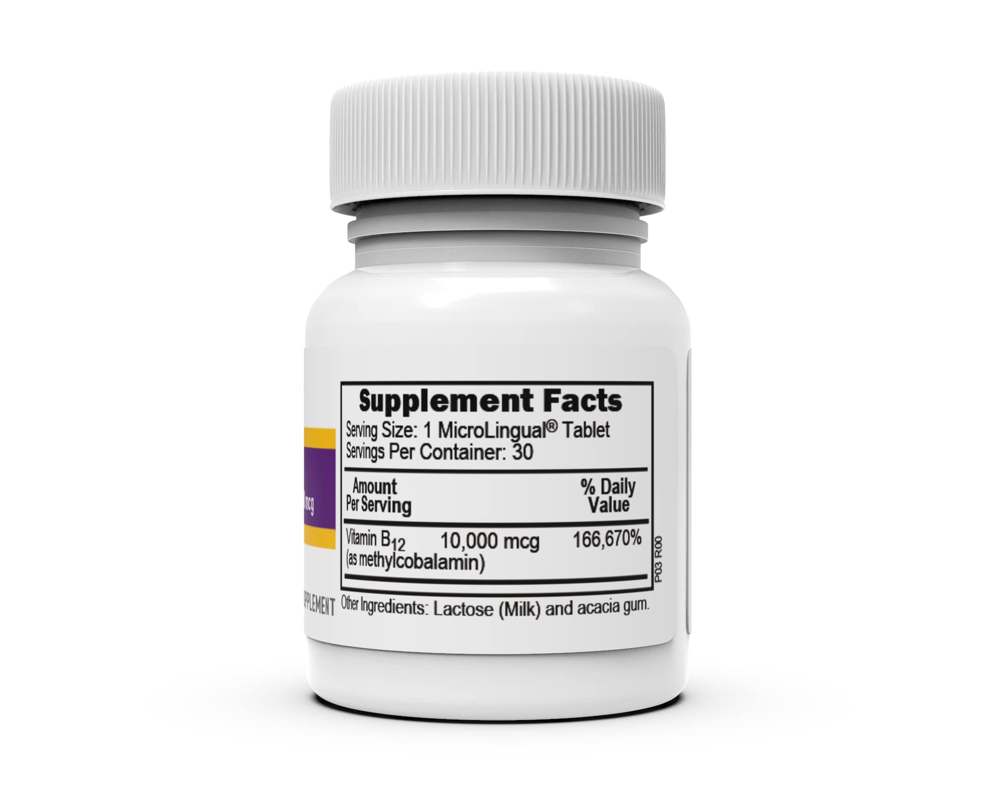 Foto 4 pulgar | Metilcobalamina De Fuente Superior De Vitamina B12, 10000 Mcg, 30 Tabletas - Venta Internacional.