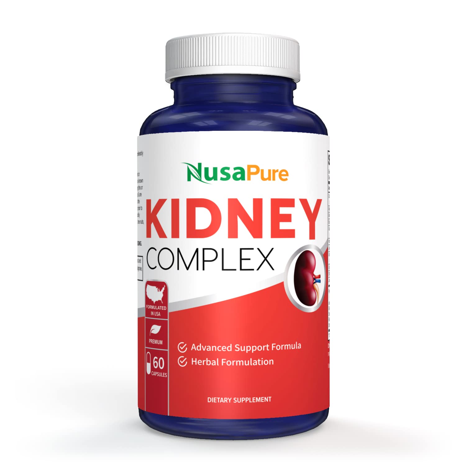 Suplemento Nusapure Kidney Complex 60 Cápsulas Vegetariano - Venta Internacional.