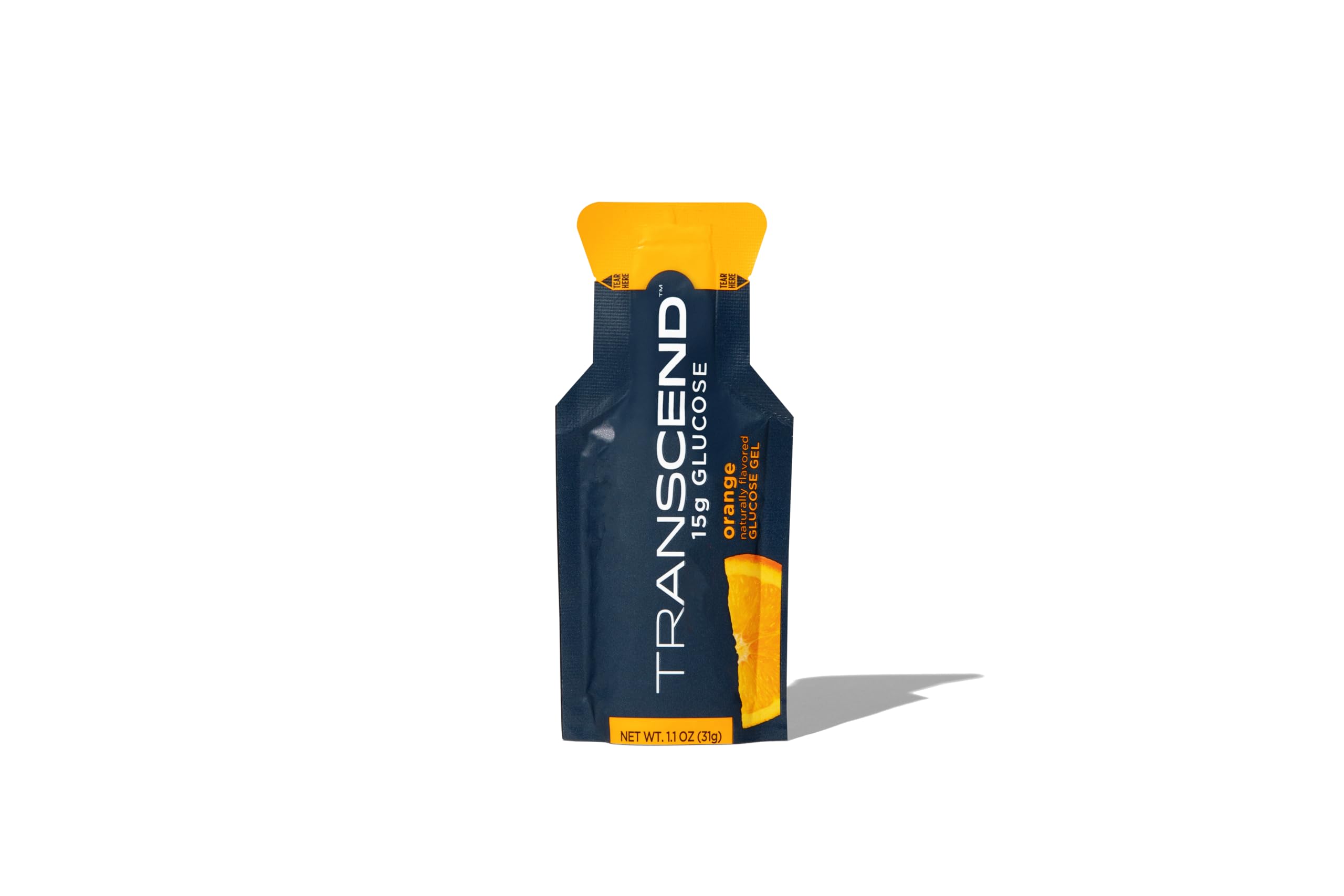 Gel Energético Transcend Foods Con Sabor A Naranja, 30 Ml, Paquete De 10 - Venta Internacional.