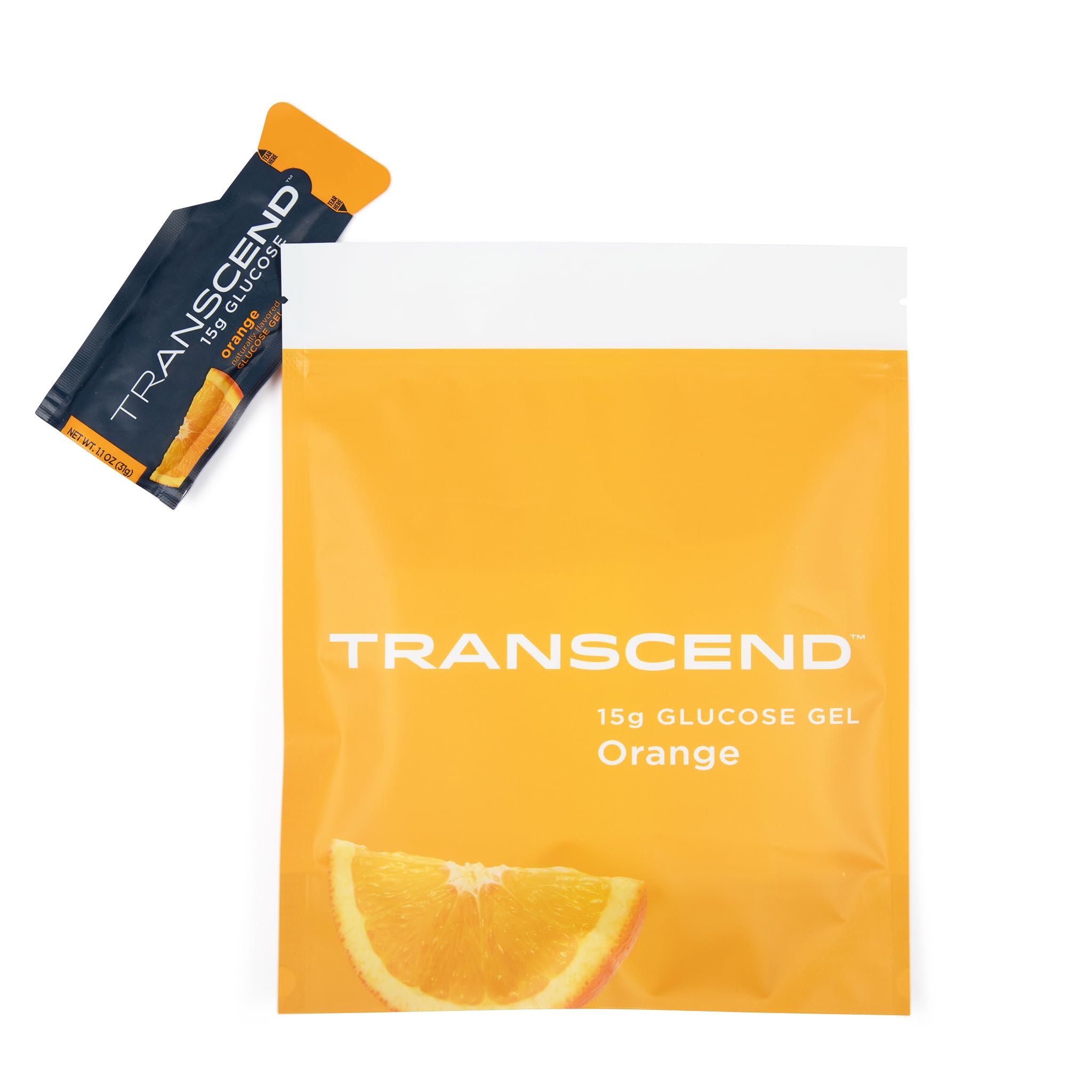 Foto 4 pulgar | Gel Energético Transcend Foods Con Sabor A Naranja, 30 Ml, Paquete De 10 - Venta Internacional.