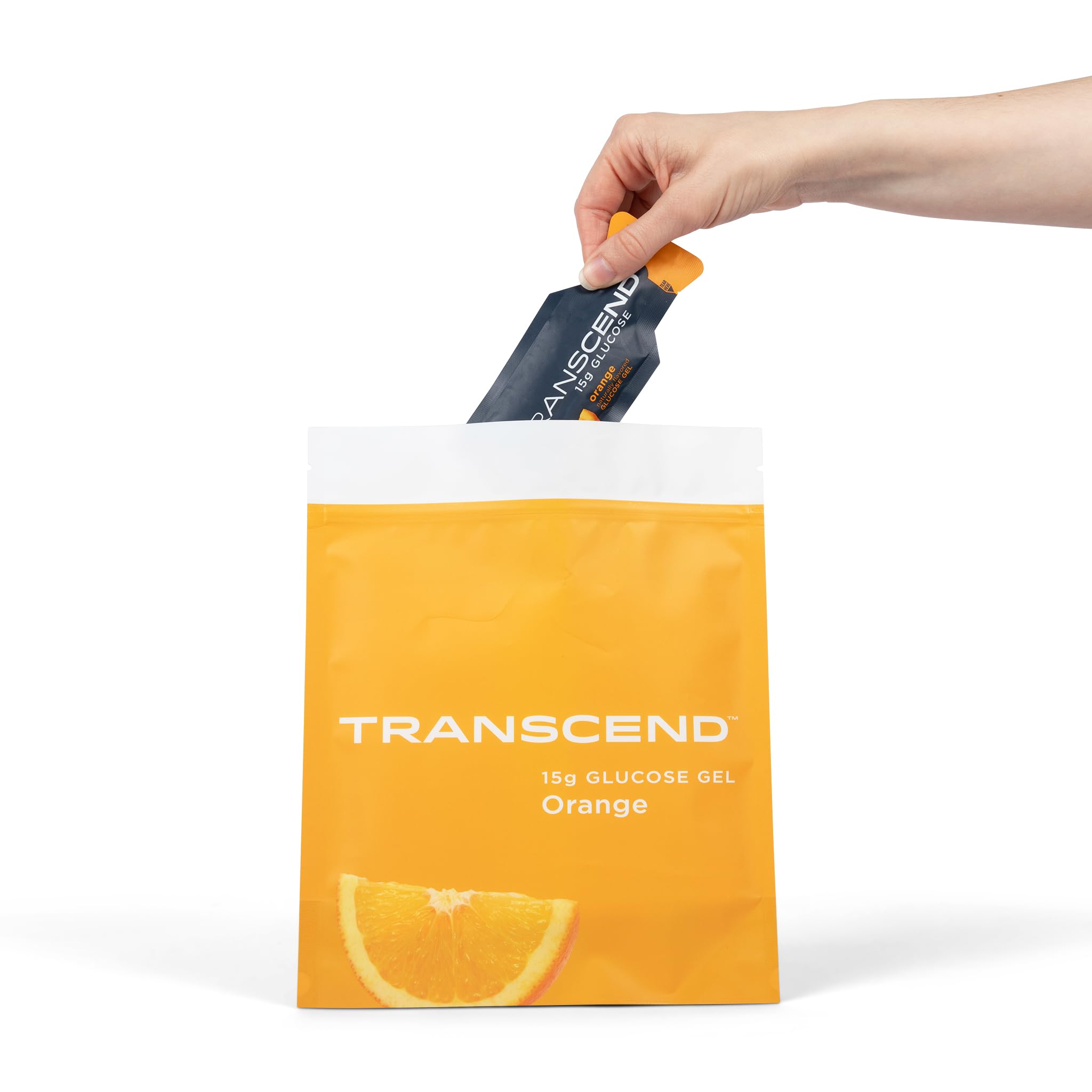 Foto 6 pulgar | Gel Energético Transcend Foods Con Sabor A Naranja, 30 Ml, Paquete De 10 - Venta Internacional.