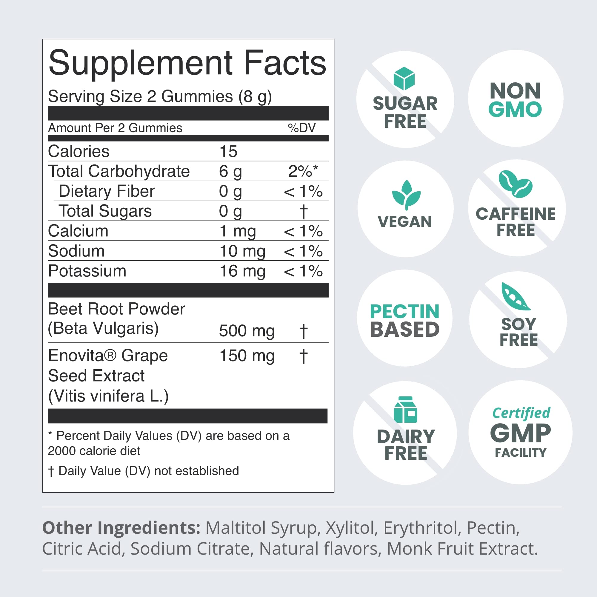 Foto 2 | Suplementos Humann Superbeets Circulation Gomes Heart Heal - Venta Internacional.