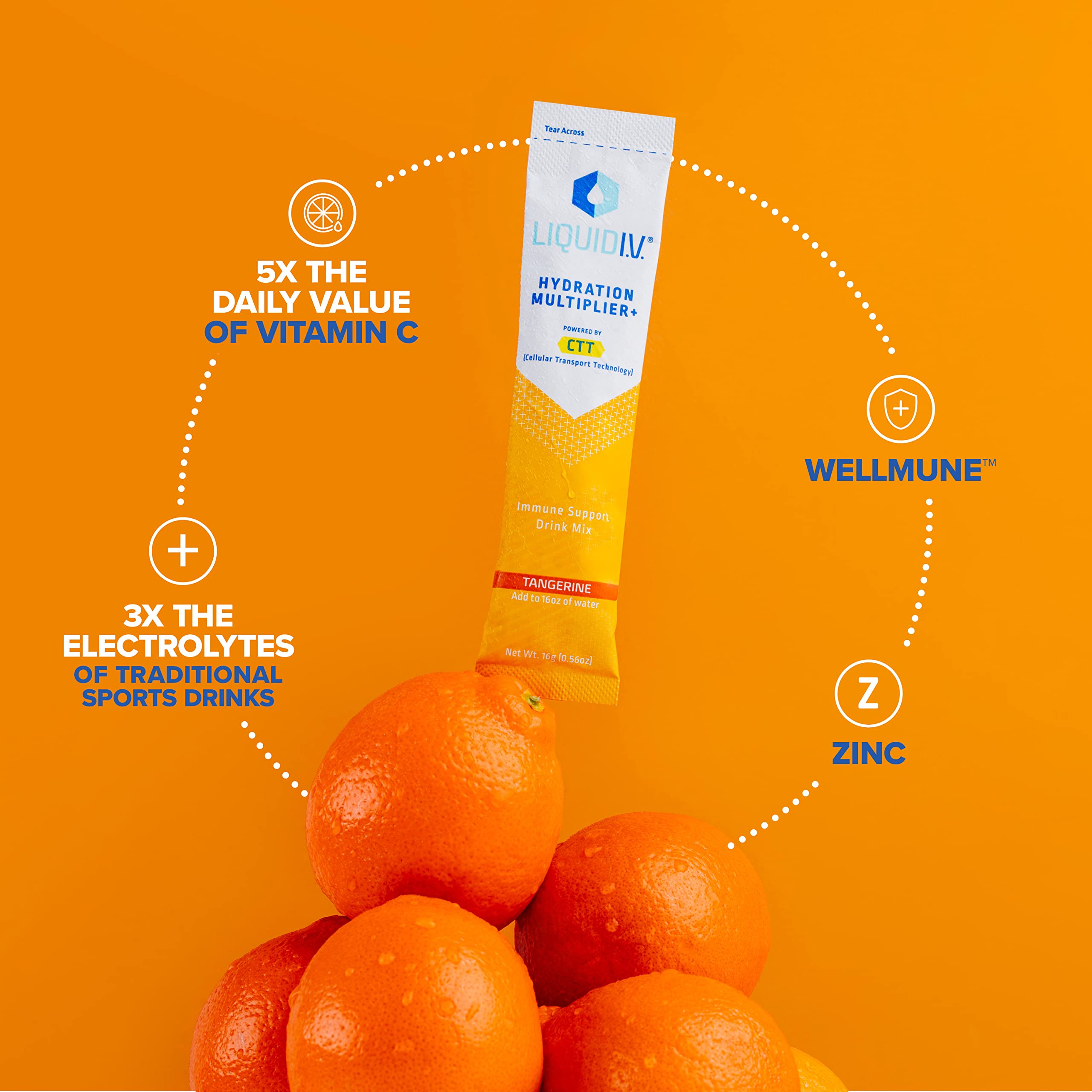 Foto 3 pulgar | Hydration Powder Liquid I.v. Hydration Multiplier Tangerine - Venta Internacional.