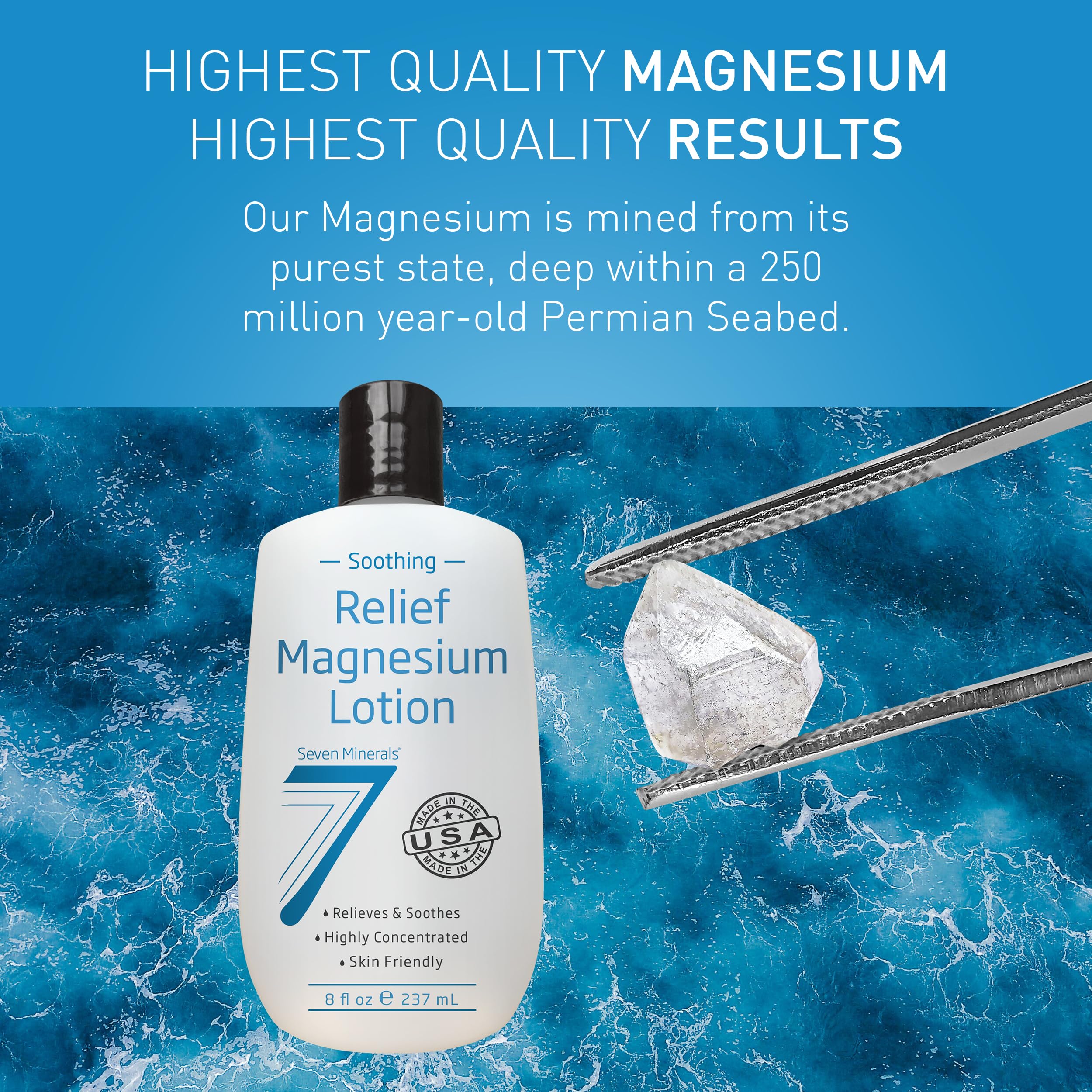 Foto 7 pulgar | Loción De Magnesio Seven Minerals Soothing Relief 240 Ml - Venta Internacional.