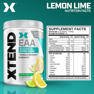 Foto 2 | Suplemento Scivation Xtend Eaa + Bcaa En Polvo, Limón Y Lima - Venta Internacional.